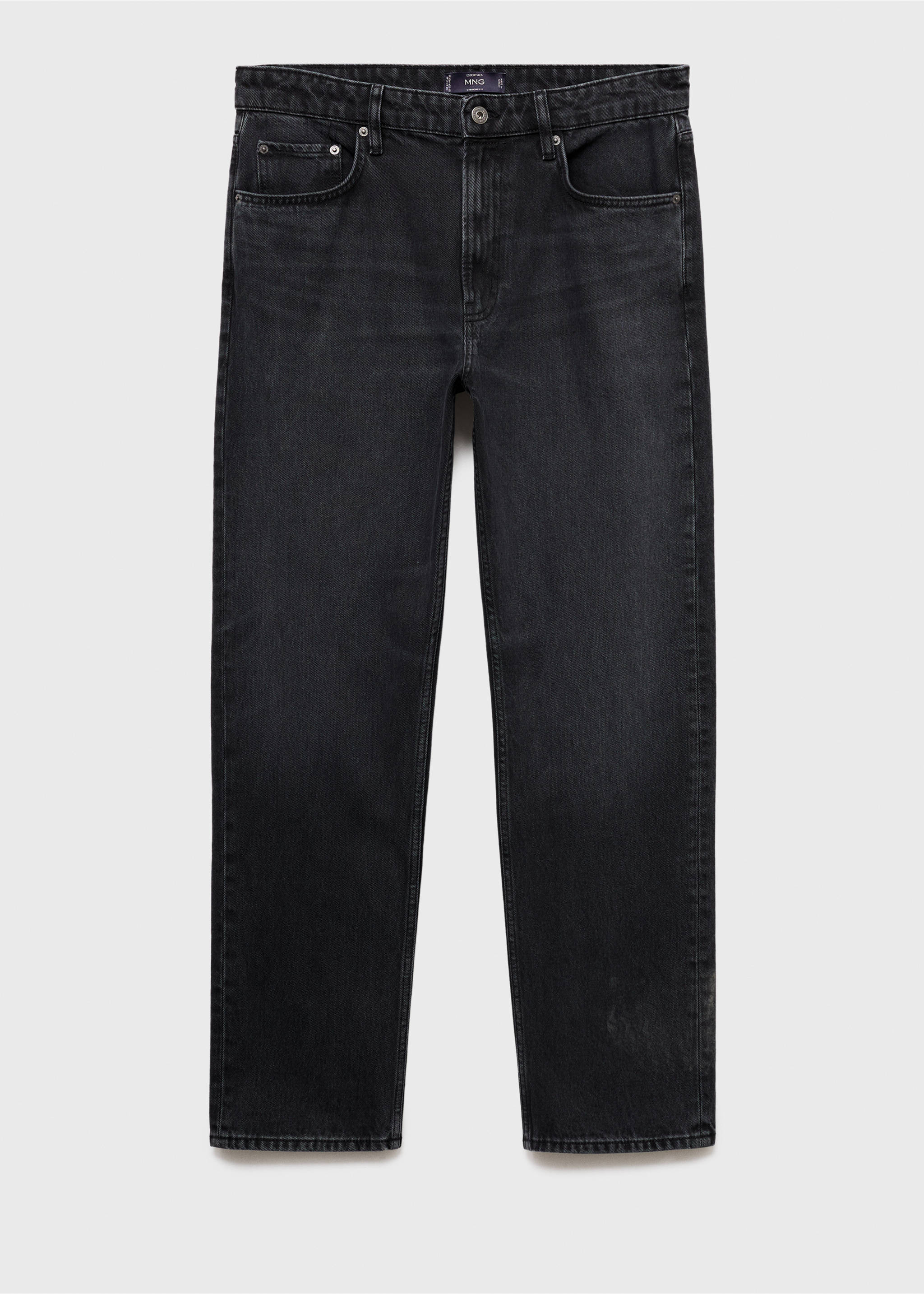 Jean Moby straight-fit délavé foncé - Article sans modèle, Gris. Ref: 17005153-00.