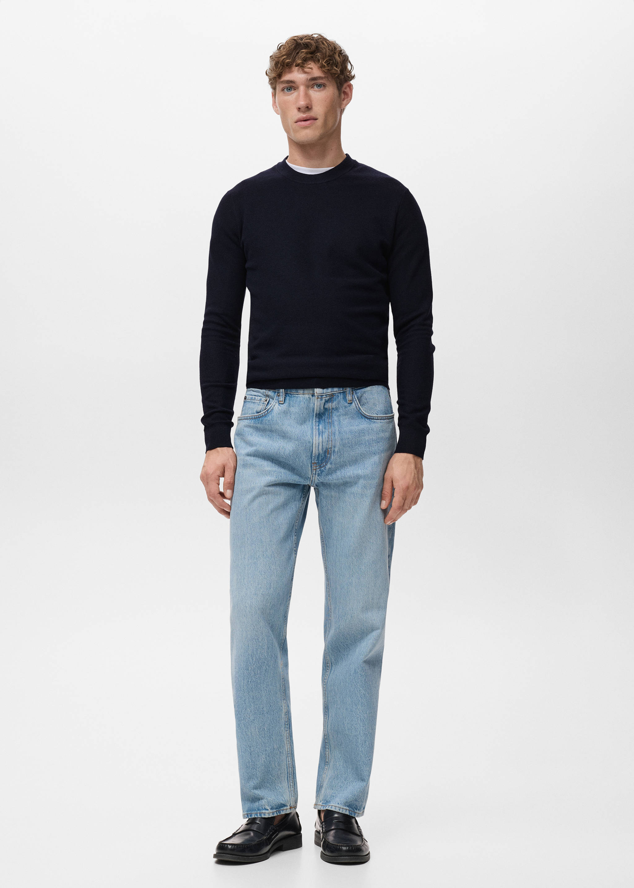 Jean Moby straight-fit délavé clair - Plan général