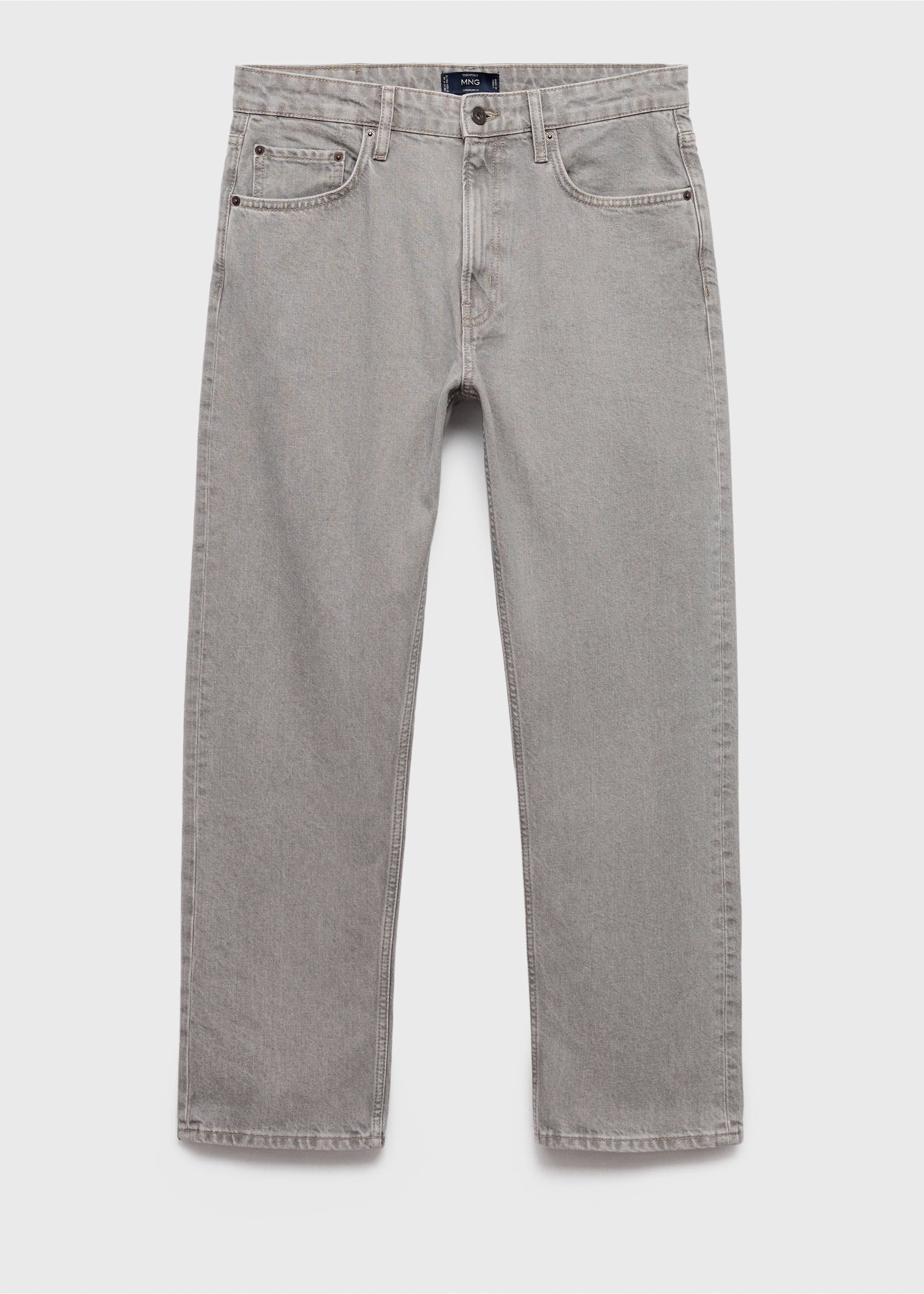 Jean Moby straight-fit - Article sans modèle, Gris denim. Ref: 17005155-00.