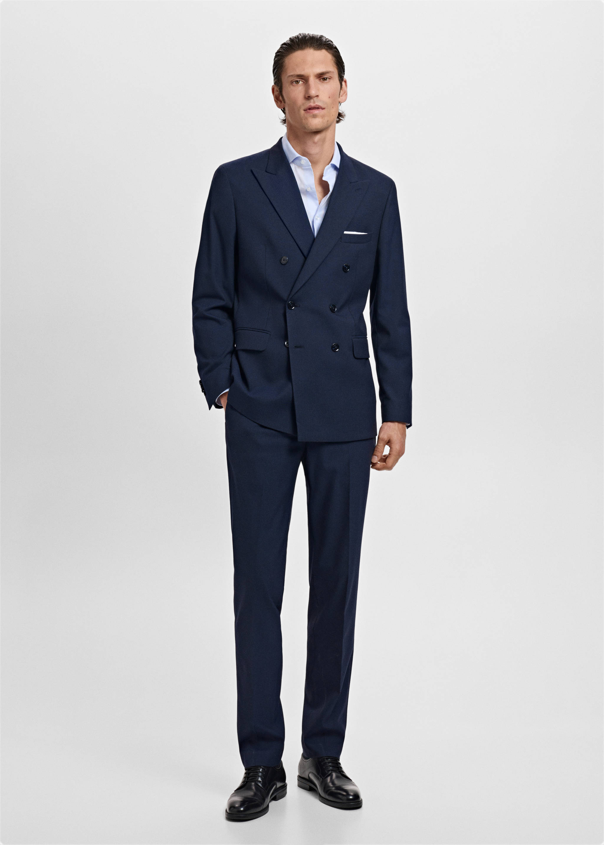 Monaco slim-fit suit pants - General plane
