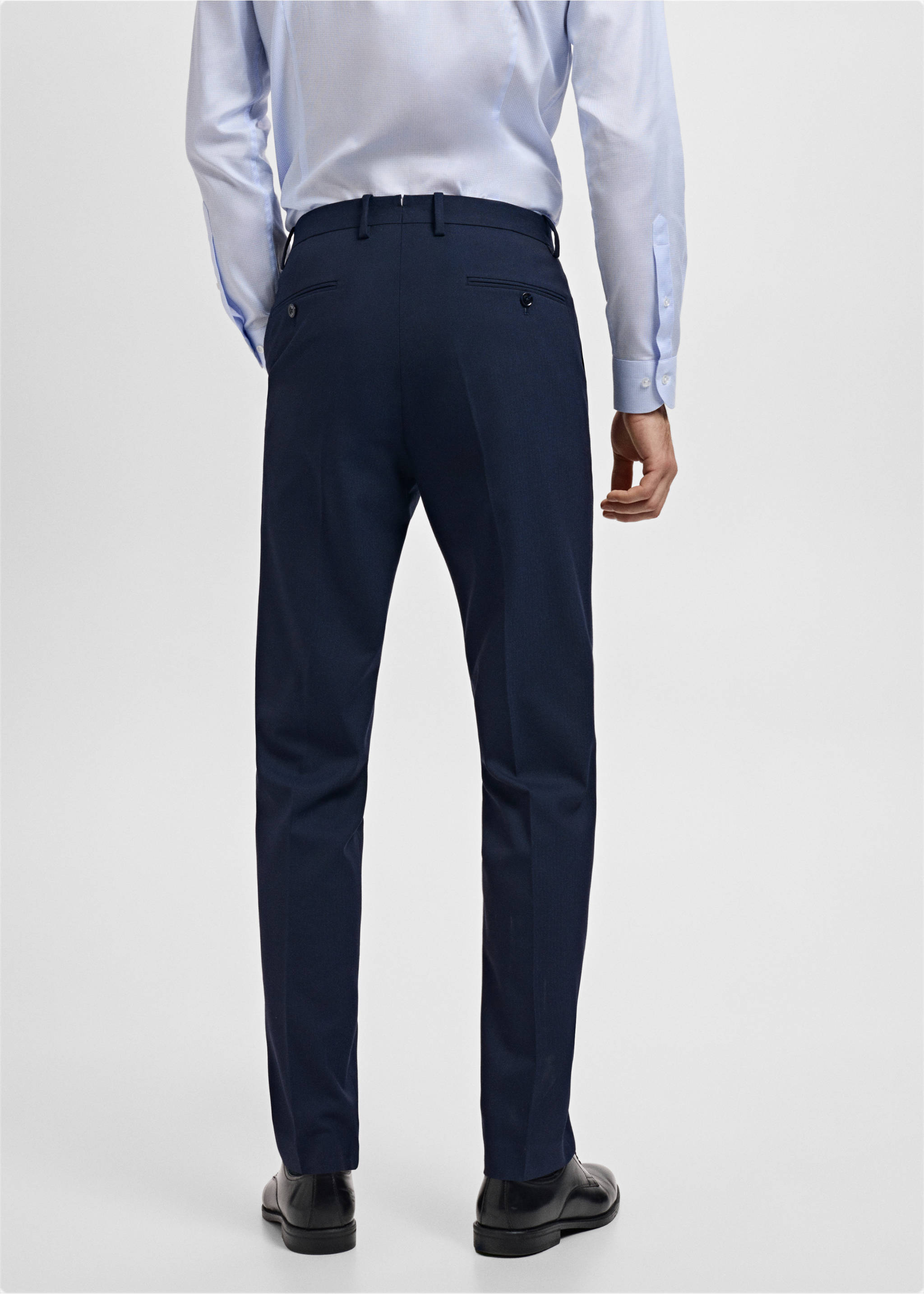Pantalón traje Mónaco slim fit - Reverso del artículo, Azul marino. Ref: 17005156-00.