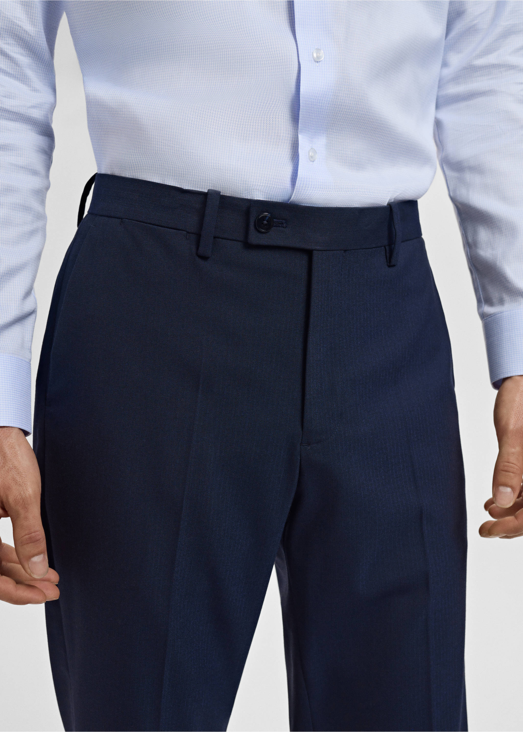 Pantalón traje Mónaco slim fit - Detalle del artículo 3, Azul marino. Ref: 17005156-00.