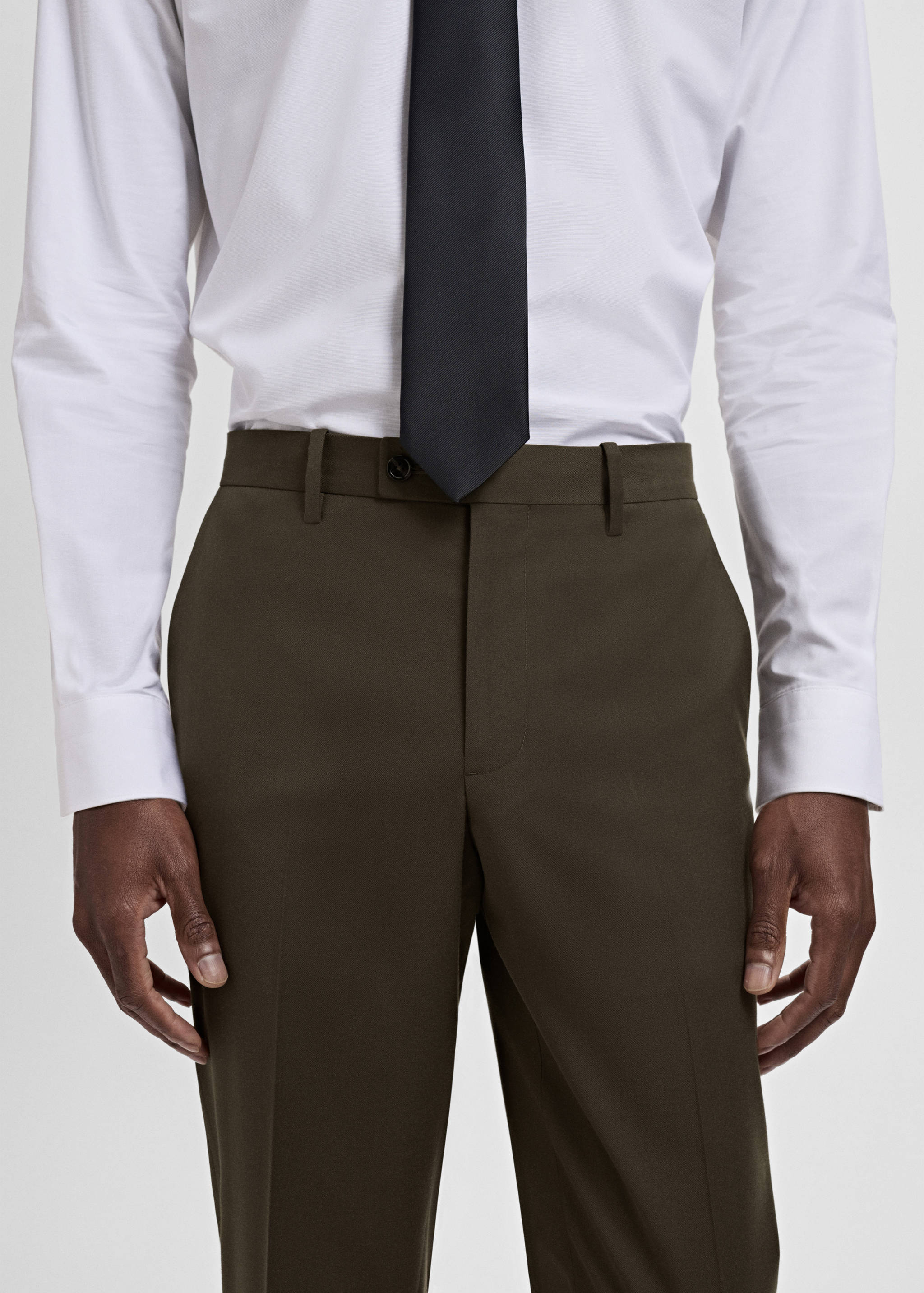 Milan slim-fit suit trousers - Details of the article 1