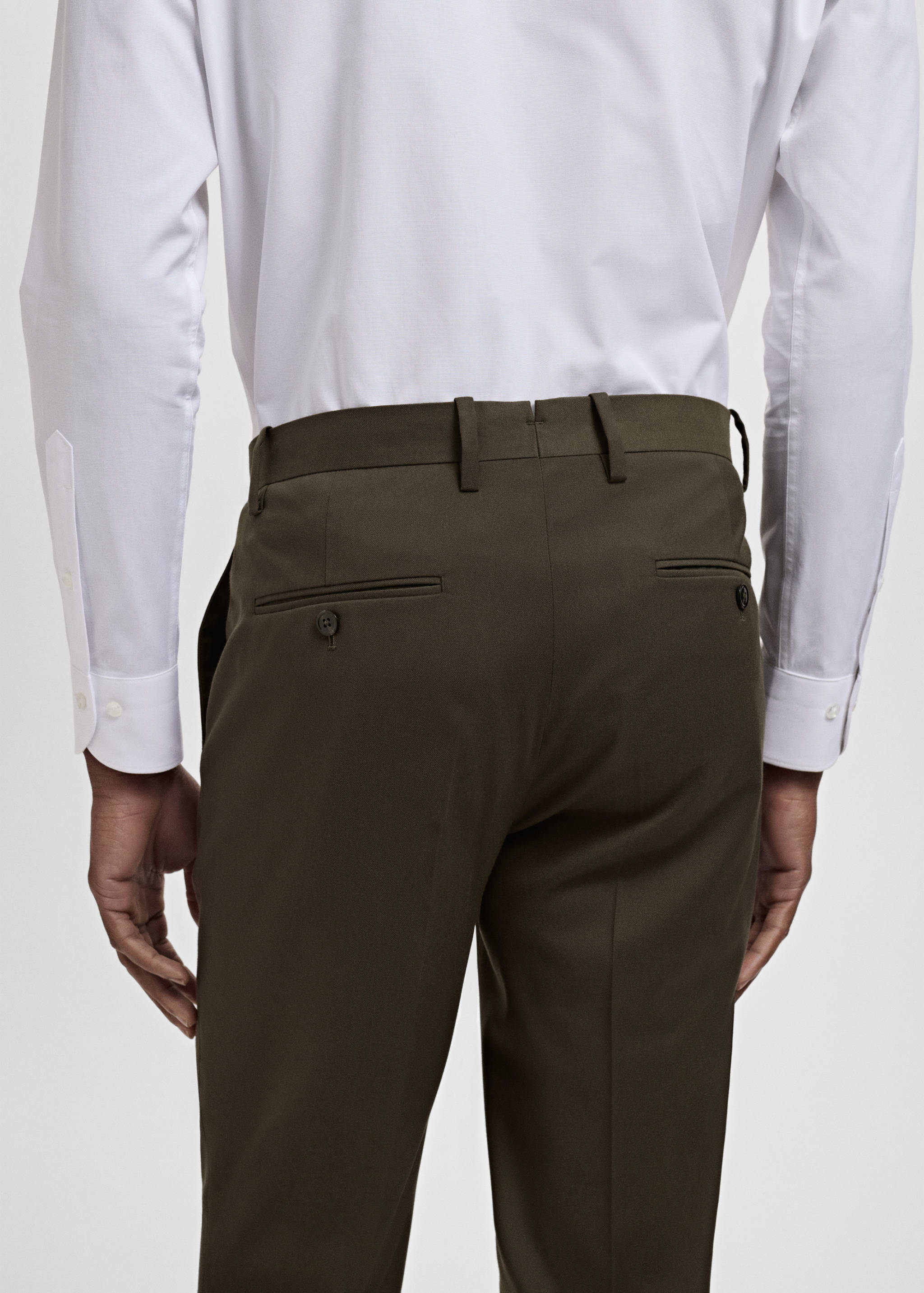 Milan slim-fit suit trousers - Details of the article 6