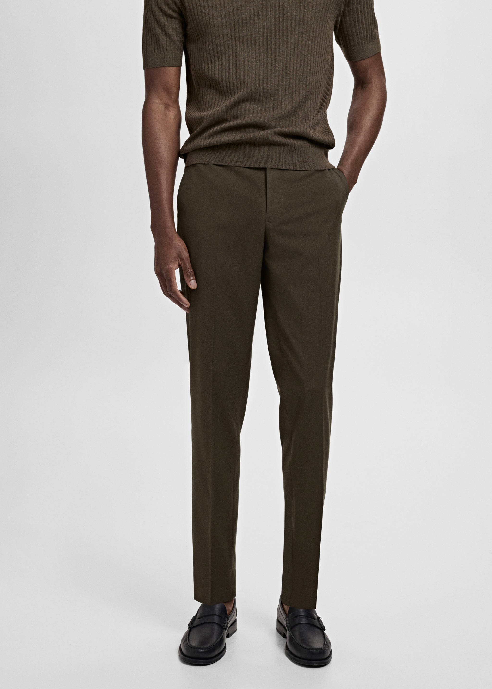 Pantalon costume Milán slim-fit - Plan moyen