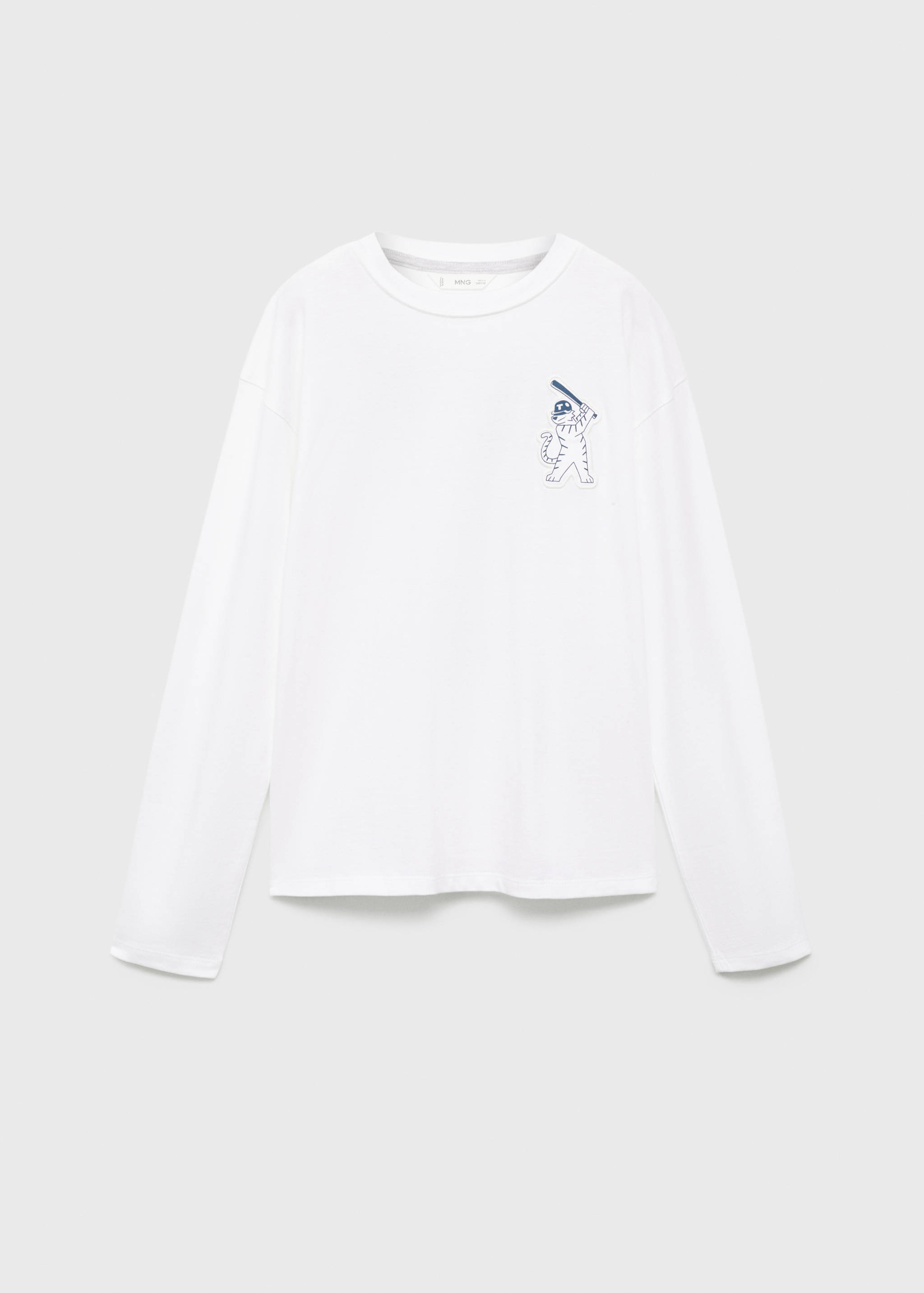 Printed cotton-blend T-shirt - Article without model