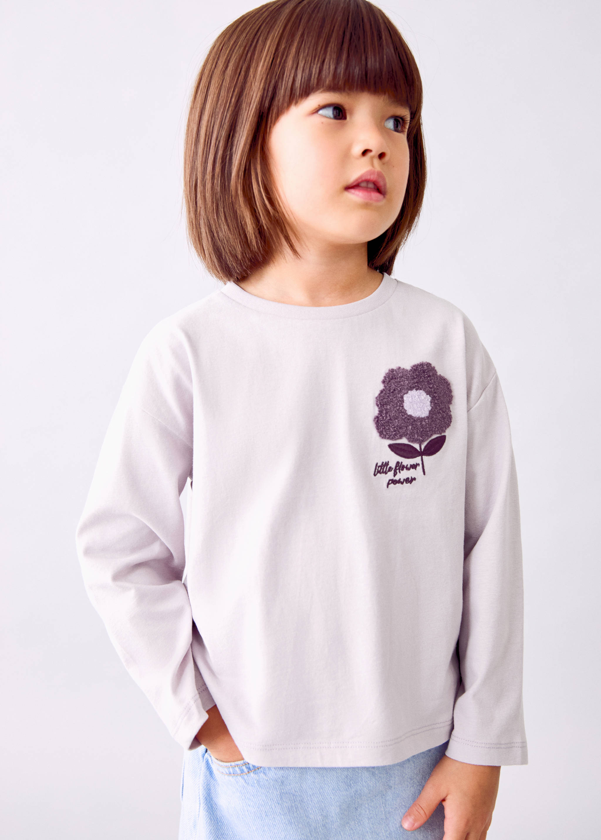 T-shirt with embroidered detail - General plane