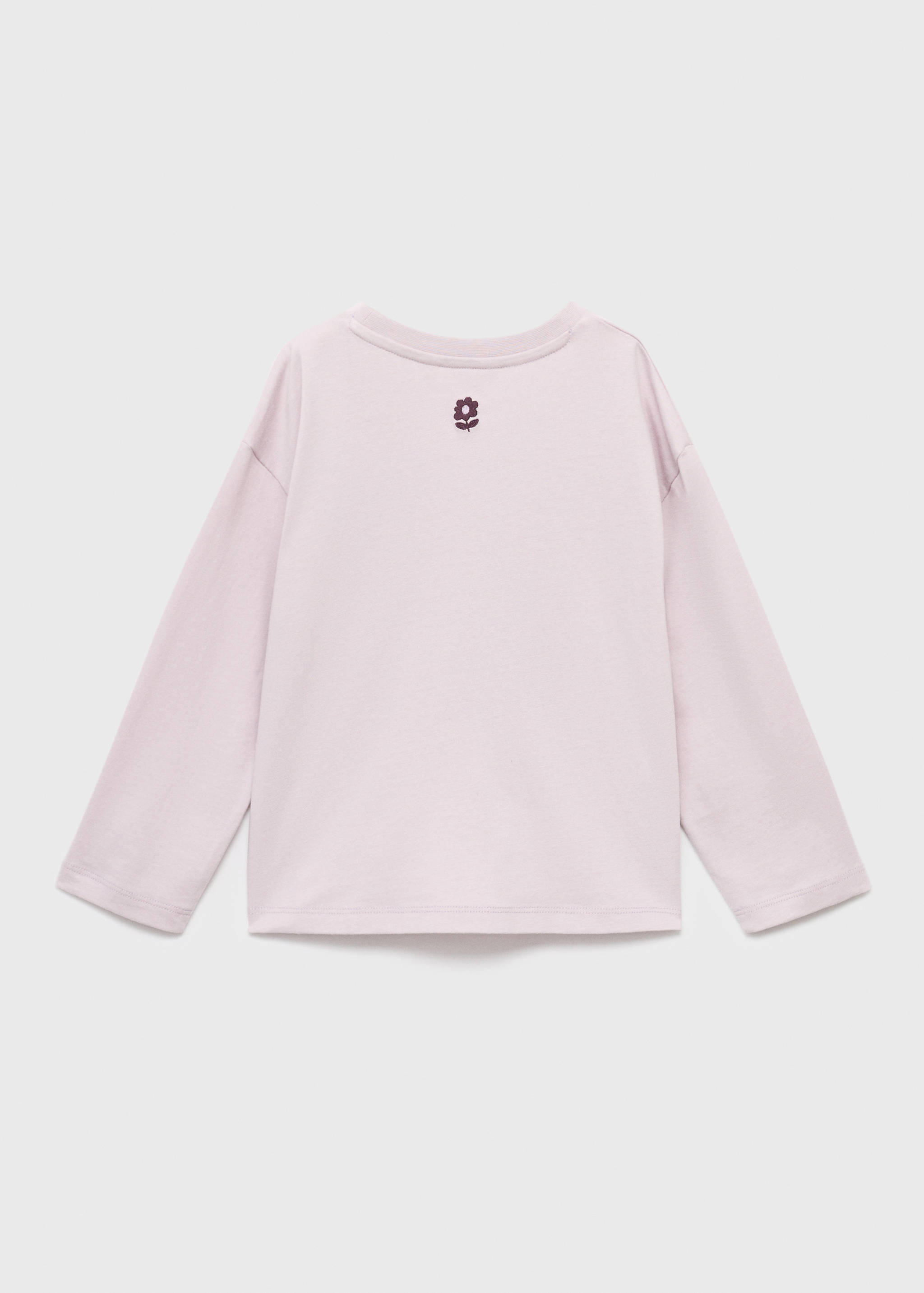 T-shirt with embroidered detail - Reverse of the article