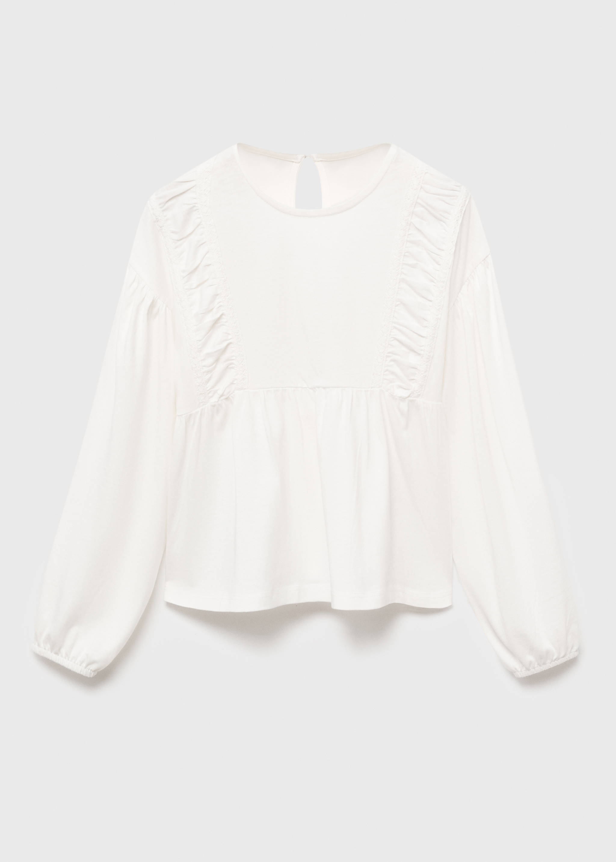 T-shirt with gathered details - Article without model