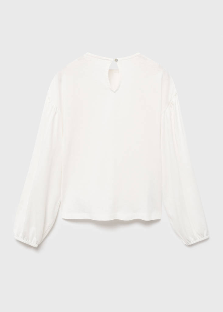 T-shirt with gathered details — Off White