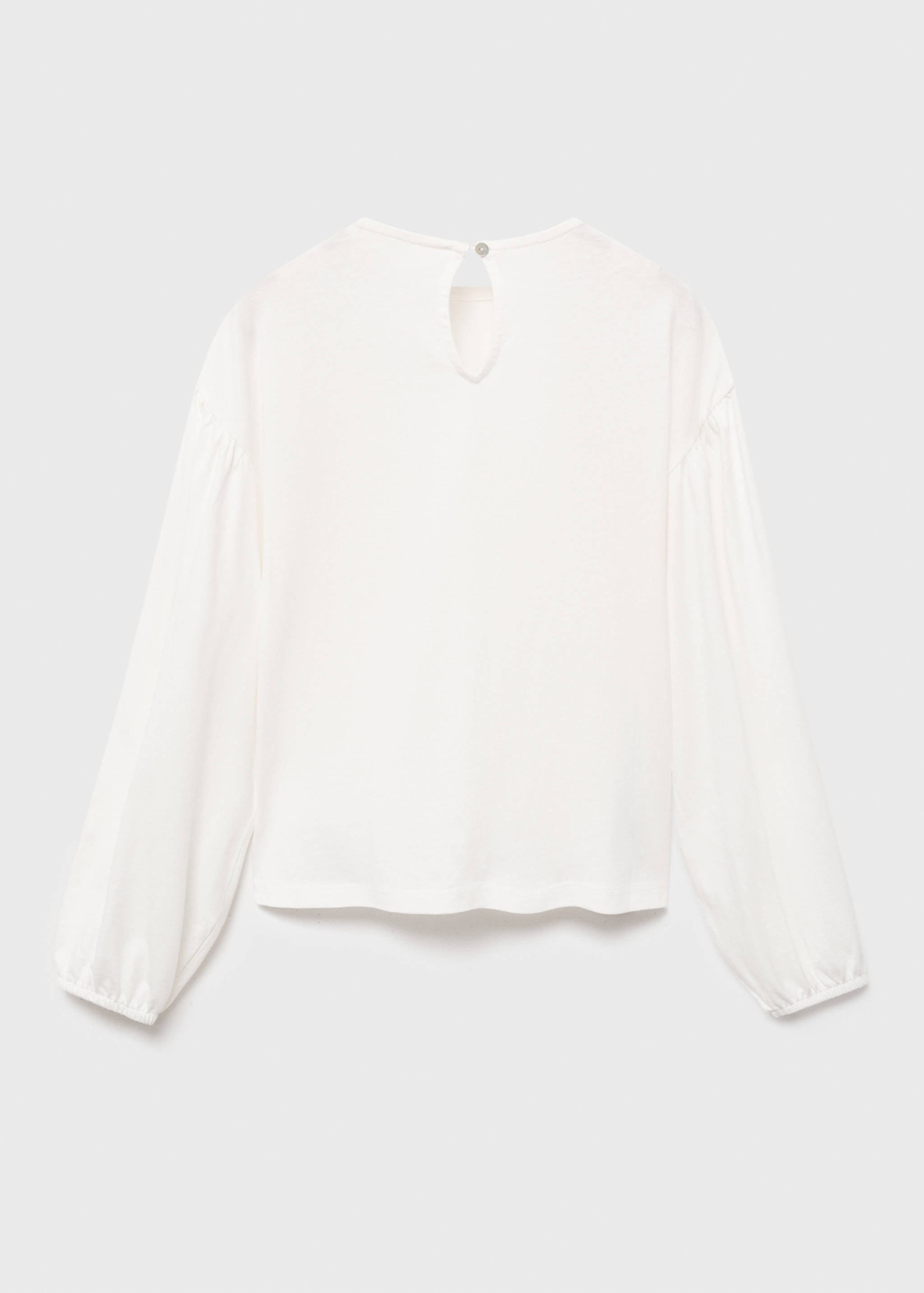 T-shirt with gathered details - Reverse of the article