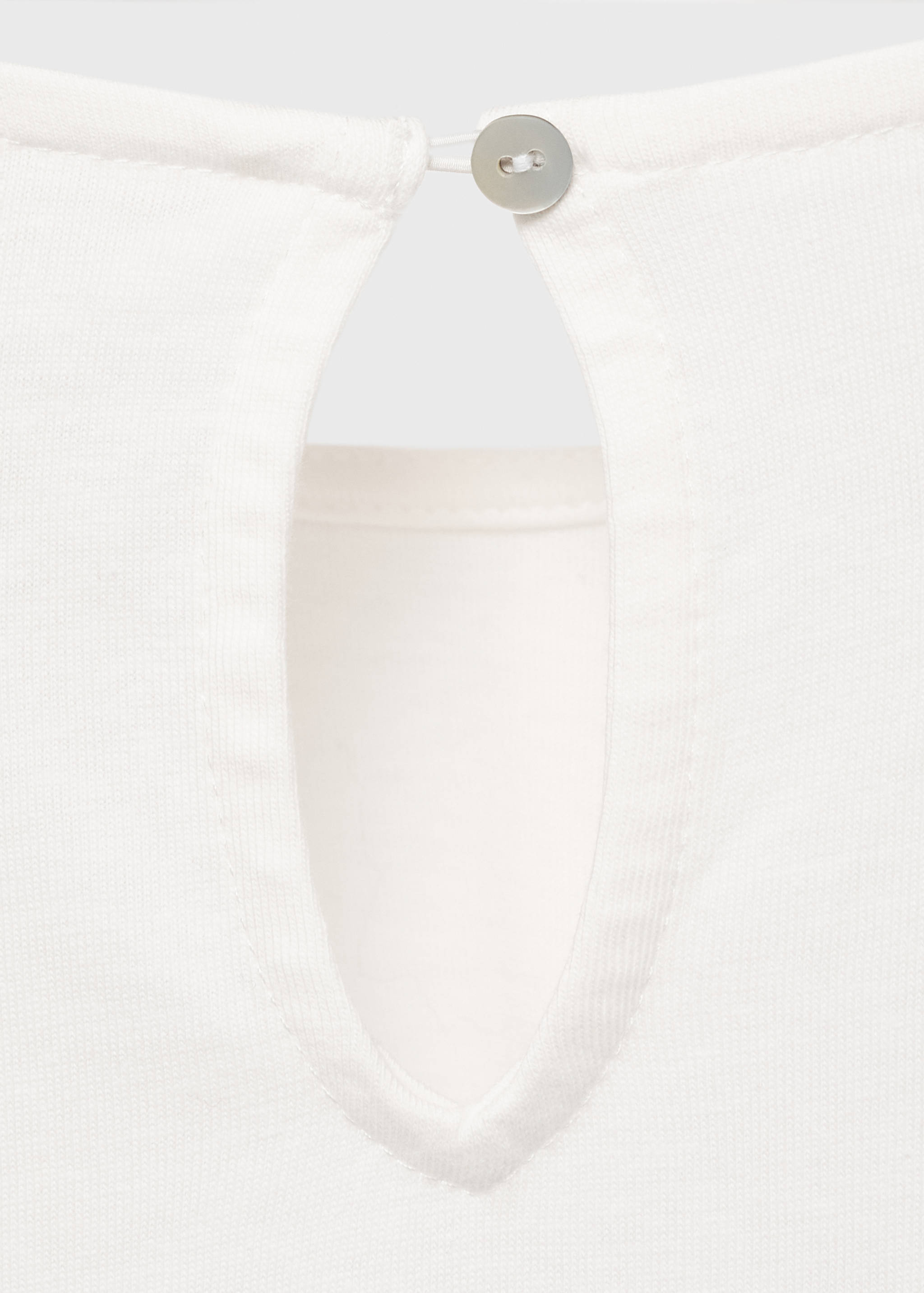 T-shirt with gathered details - Details of the article 0