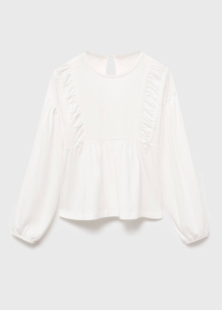 T-shirt with gathered details — Off White