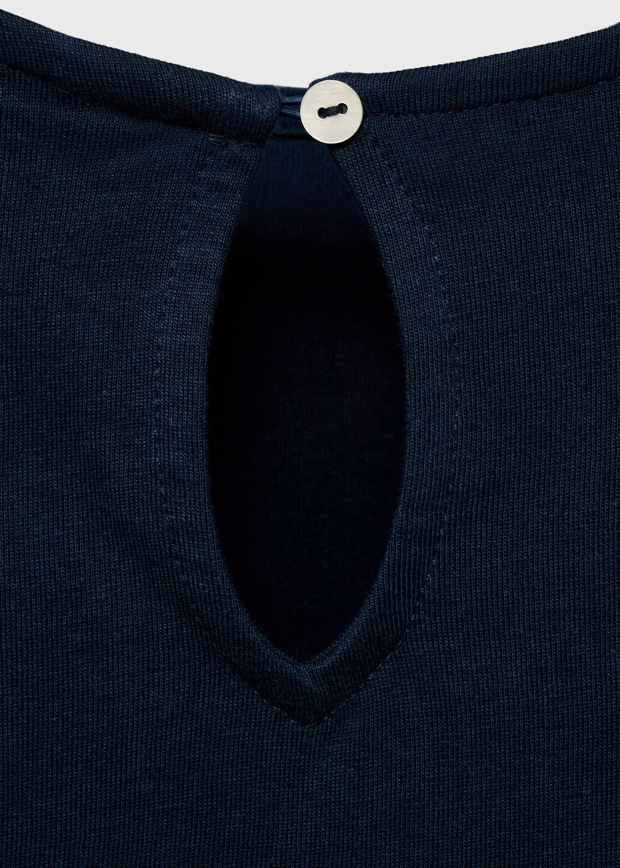 T-shirt with gathered details - Details of the article 0