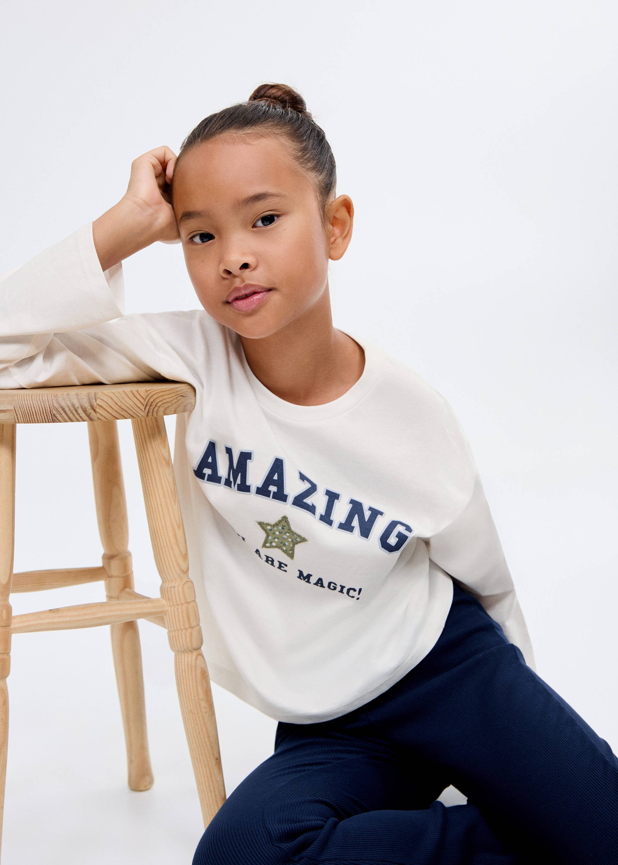 T-shirt brodé imprimé - Détail de l'article 1