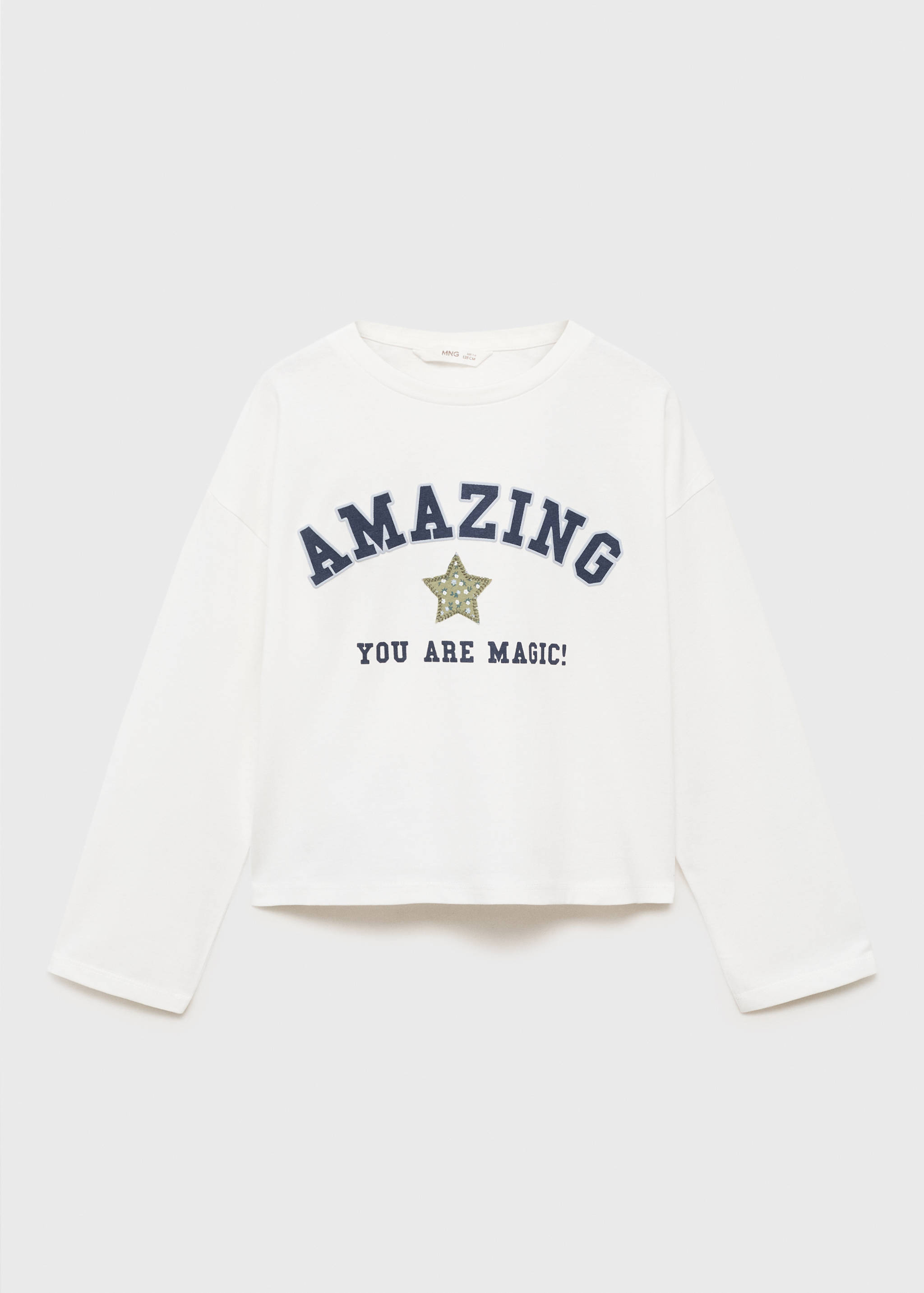 T-shirt brodé imprimé - Article sans modèle