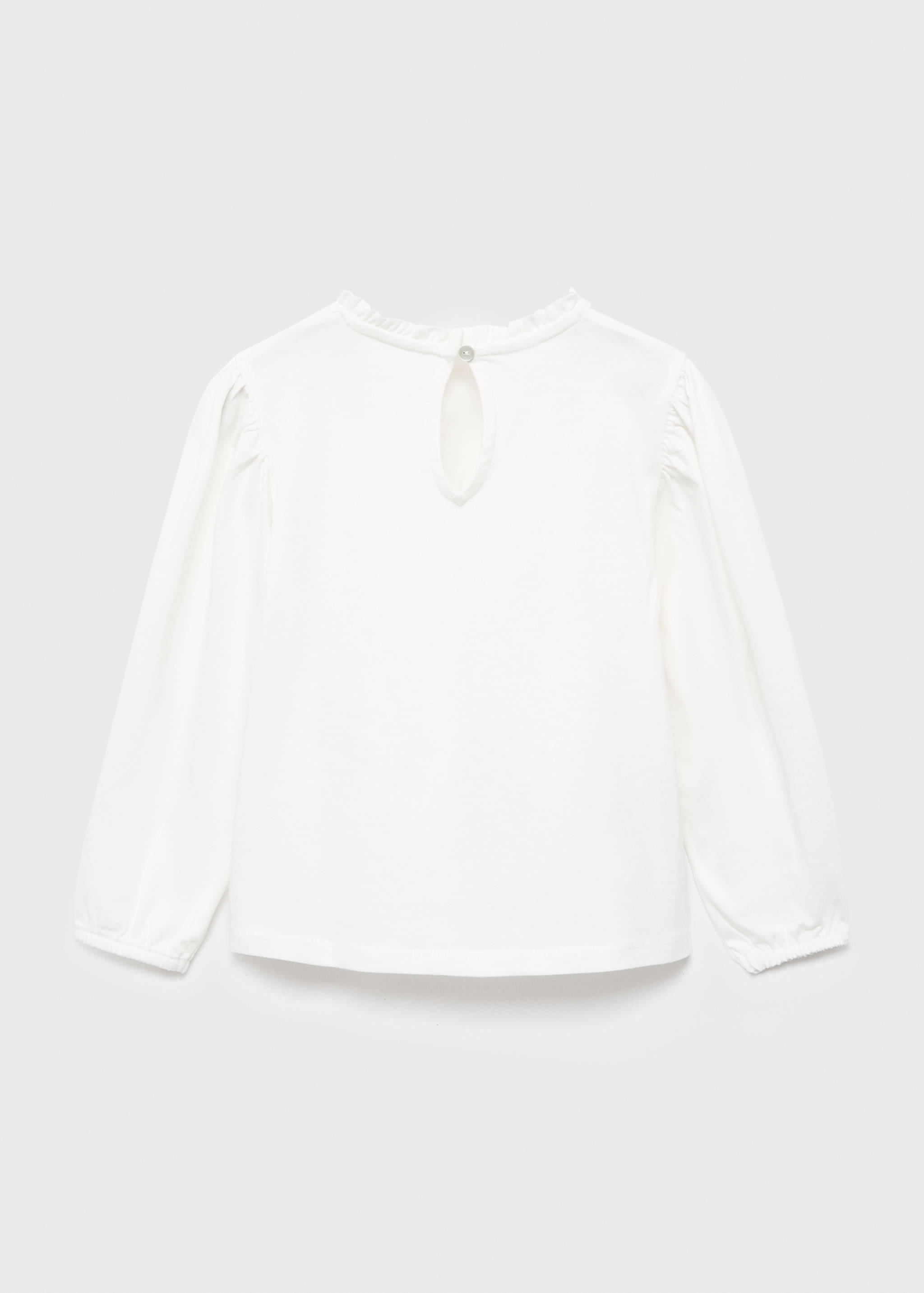 Maglietta cotone ricamato - Retro dell'articolo