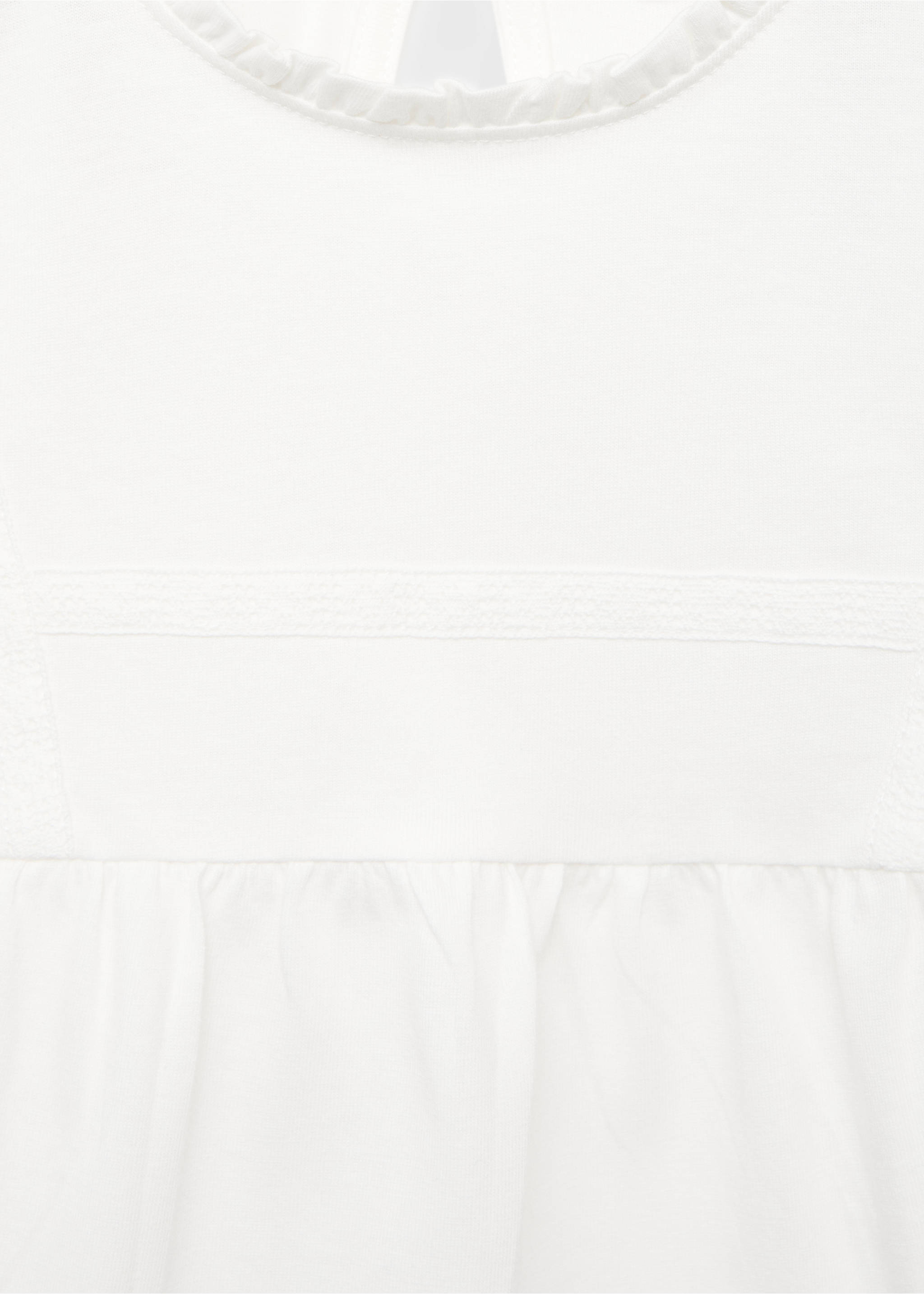 Embroidered cotton T-shirt - Details of the article 8, Off White. Ref: 17005169-00.