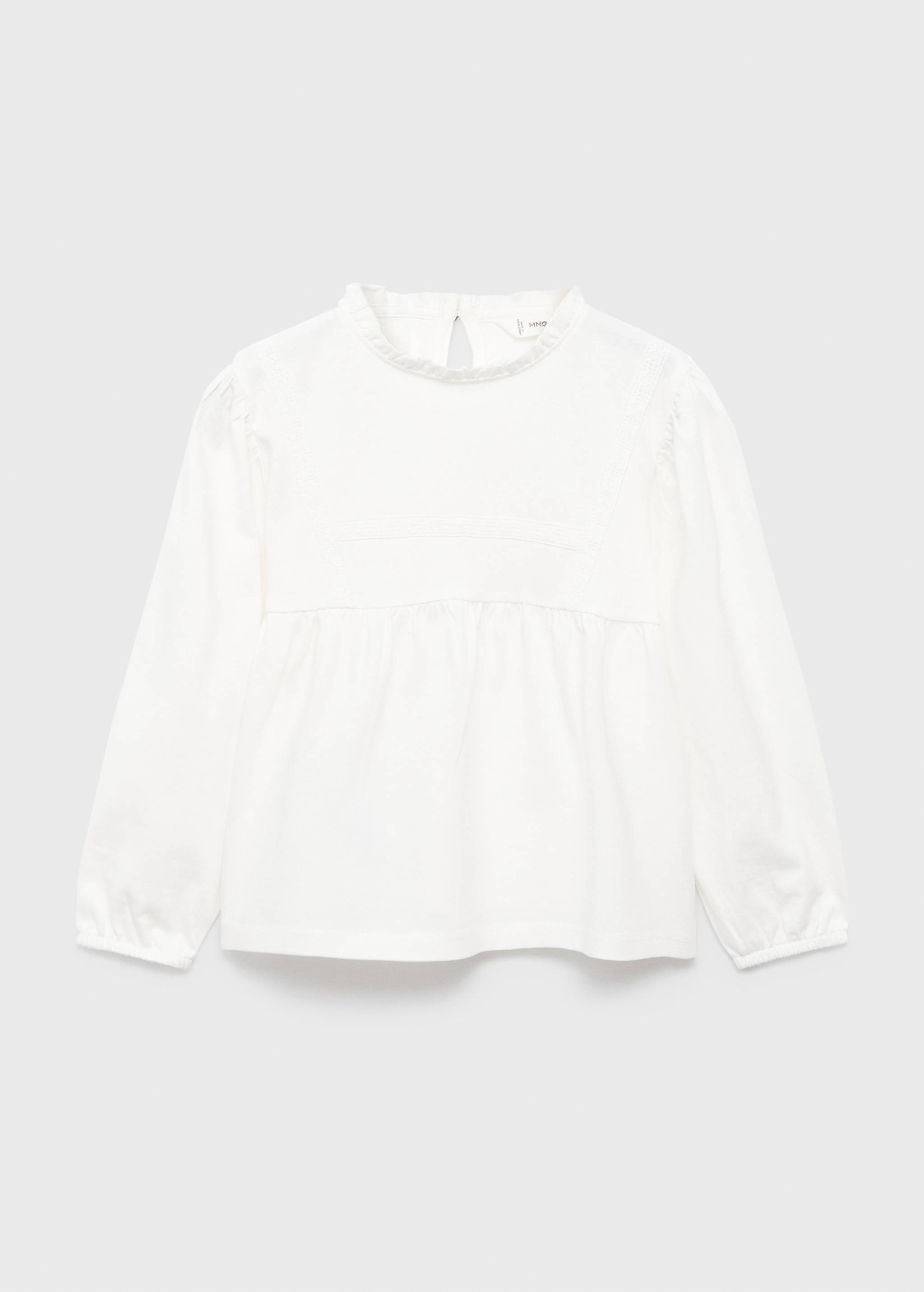 Embroidered cotton T-shirt - Article without model