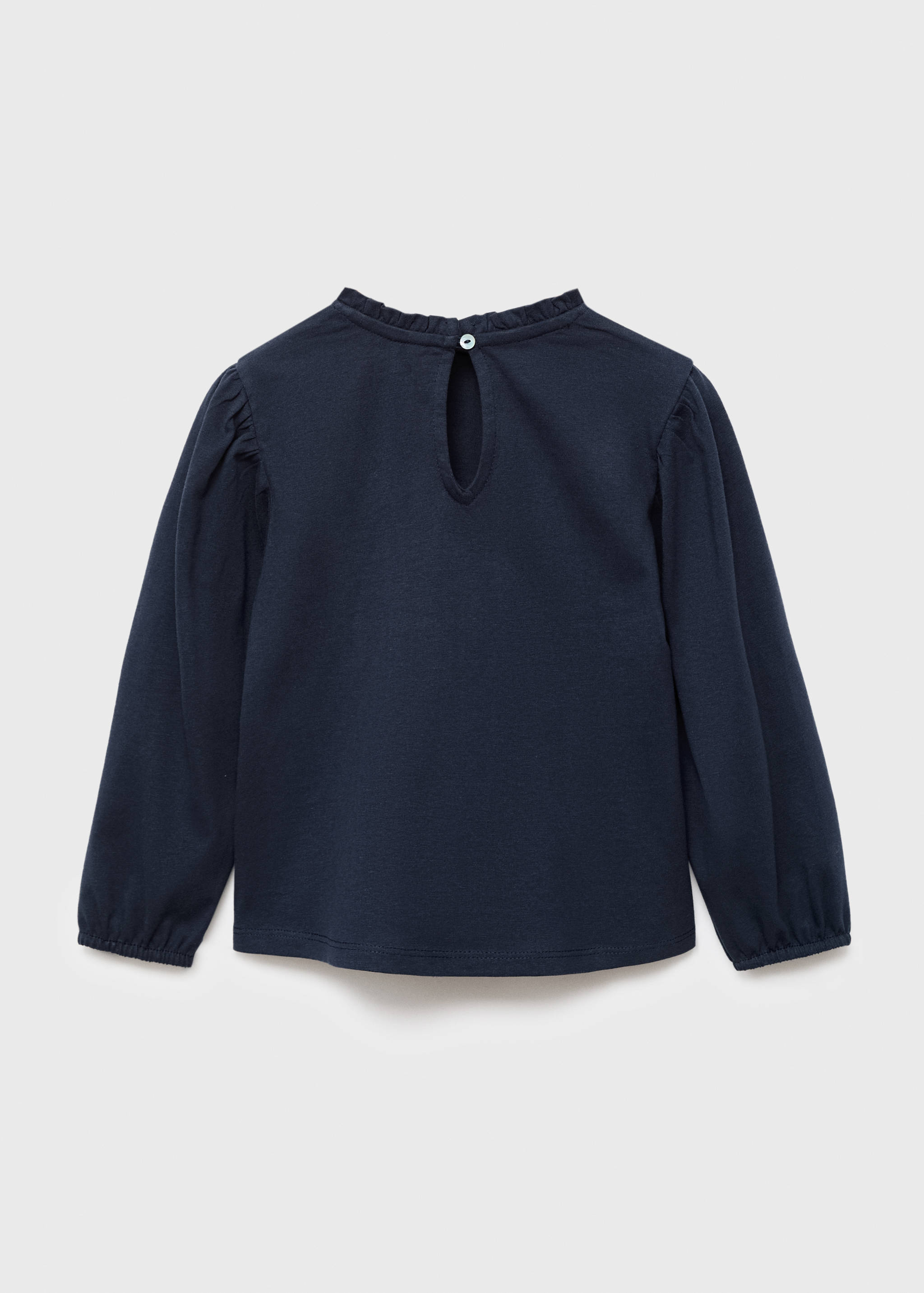 Embroidered cotton T-shirt - Reverse of the article