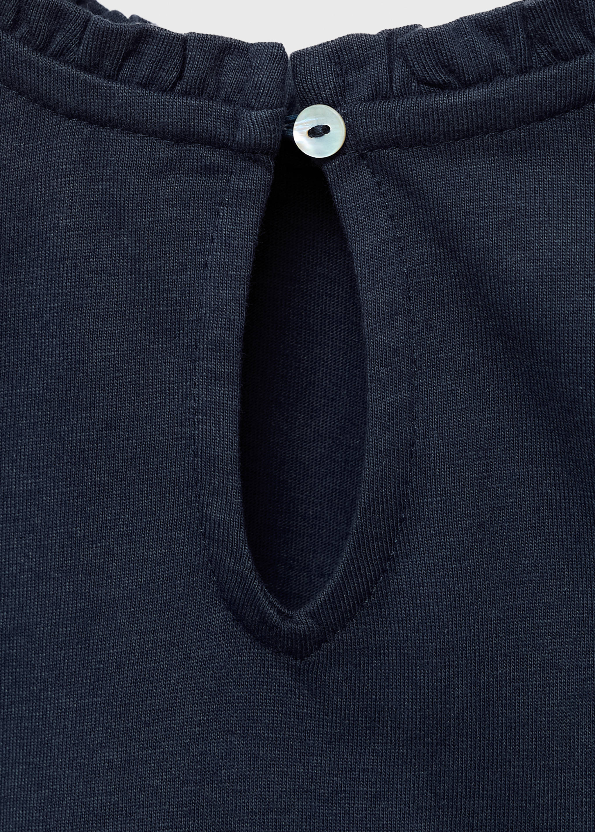 Embroidered cotton T-shirt - Details of the article 0