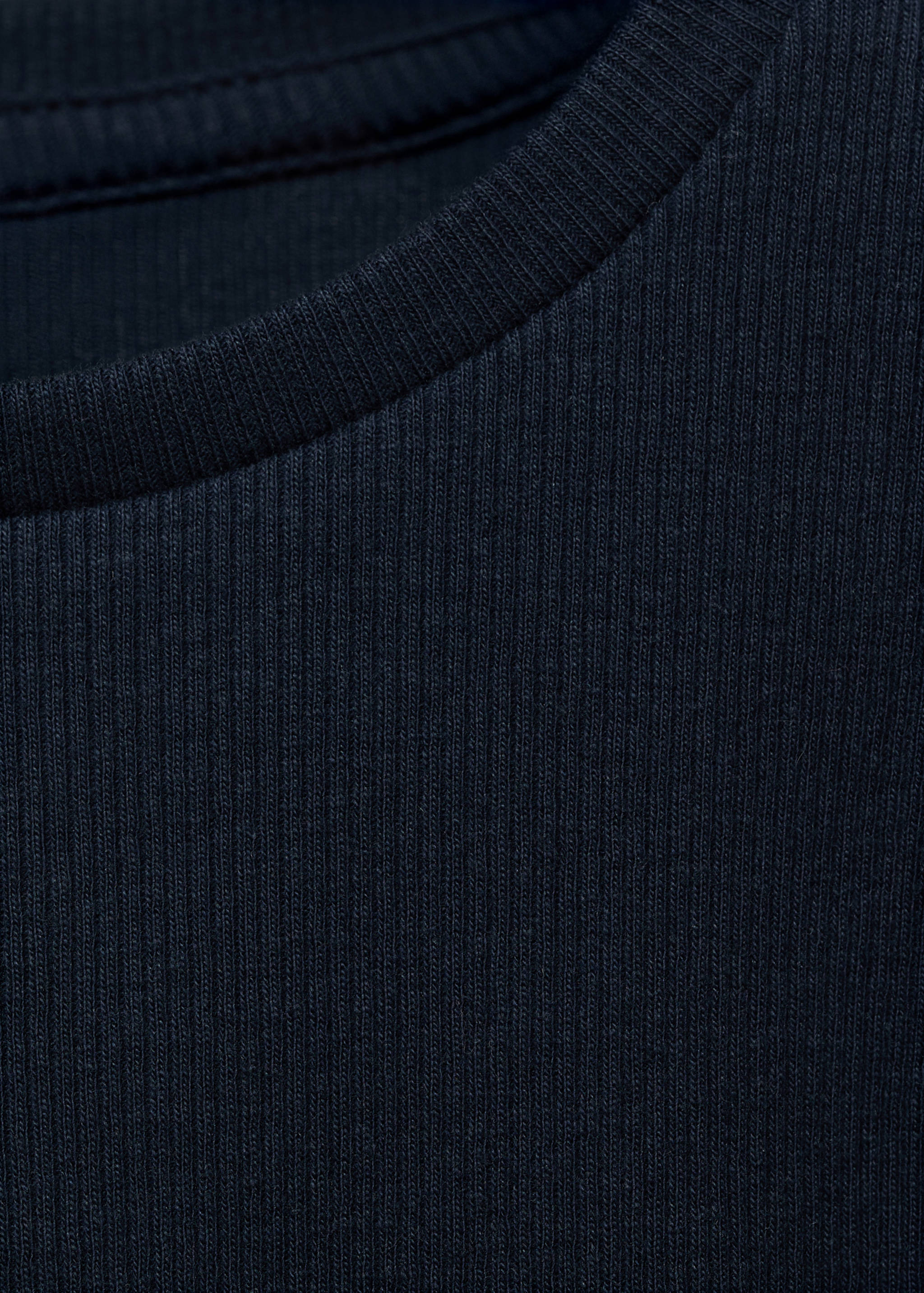 Ruffled ribbed T-shirt - Details of the article 0