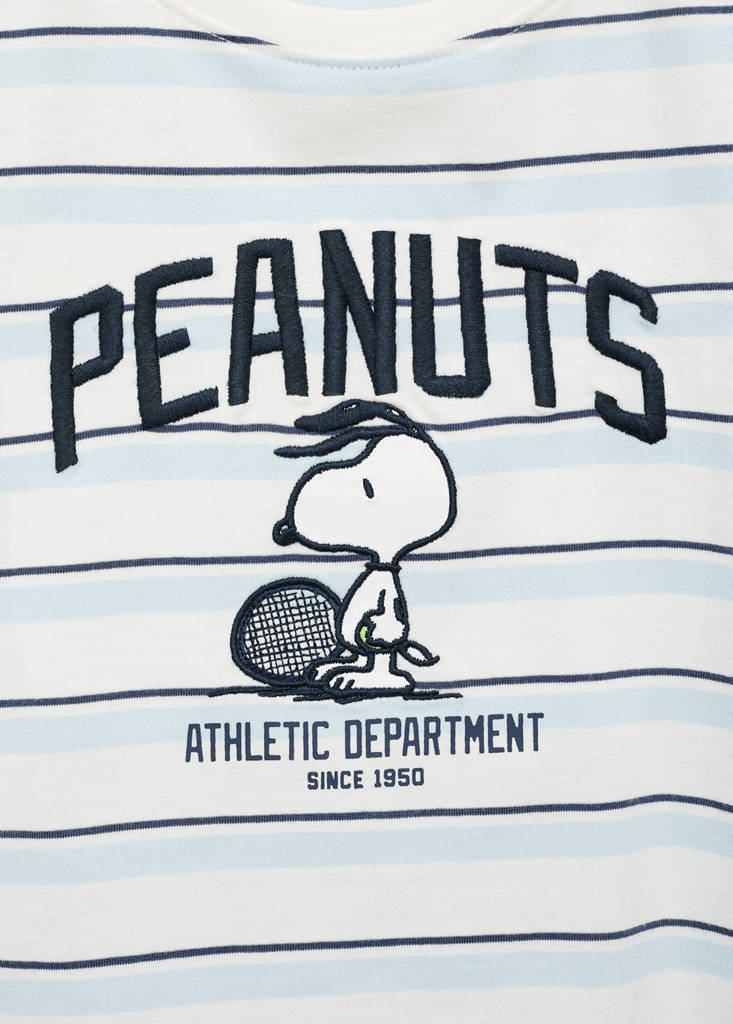 Snoopy embroidered t-shirt — Sky Blue
