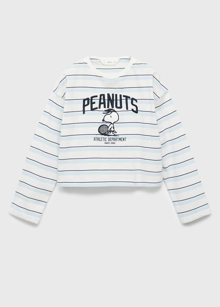 Snoopy embroidered t-shirt — Sky Blue