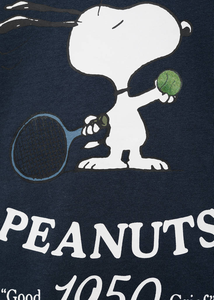 Snoopy printed t-shirt — Navy