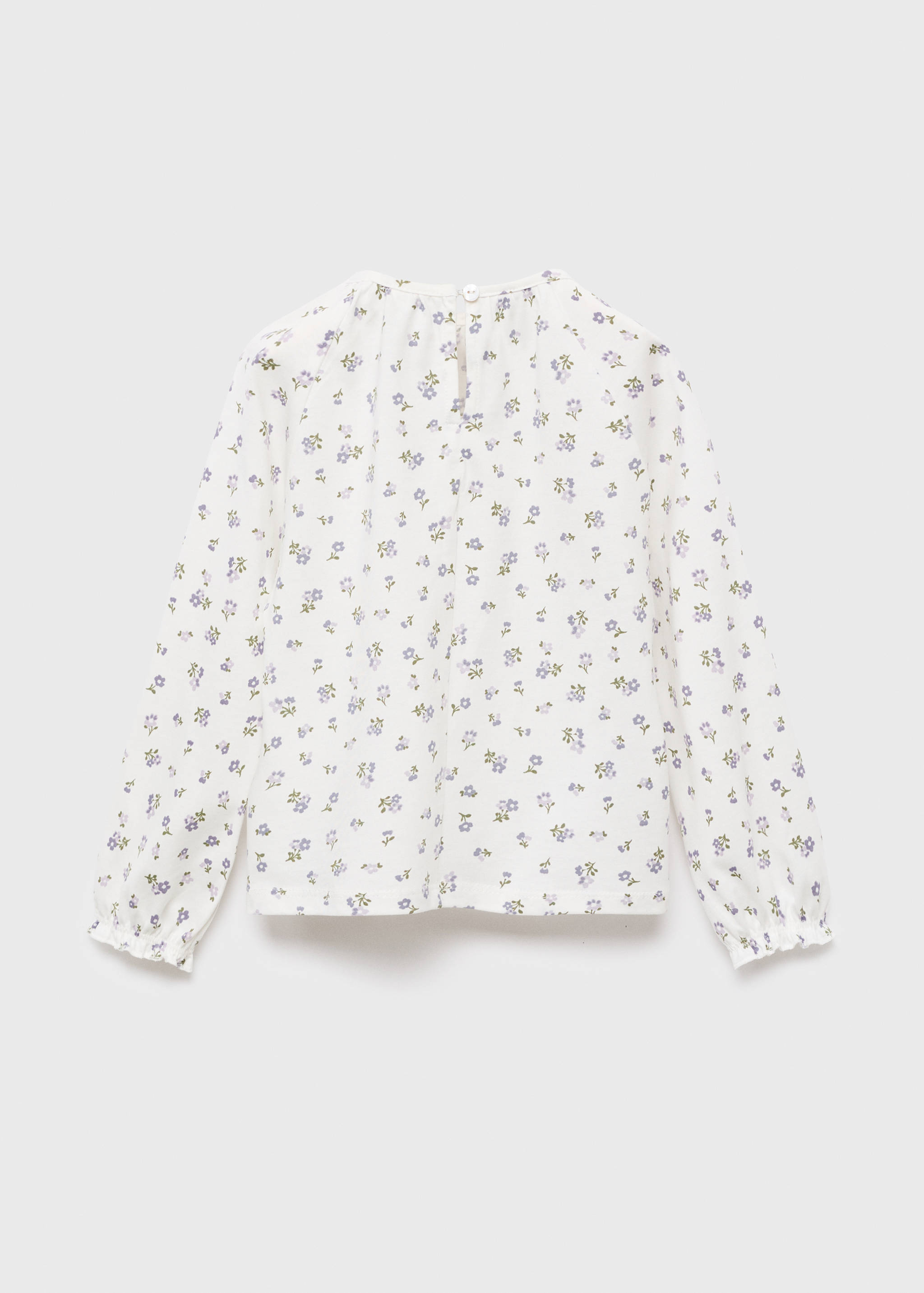 T-shirt fleurs coton - Verso de l’article