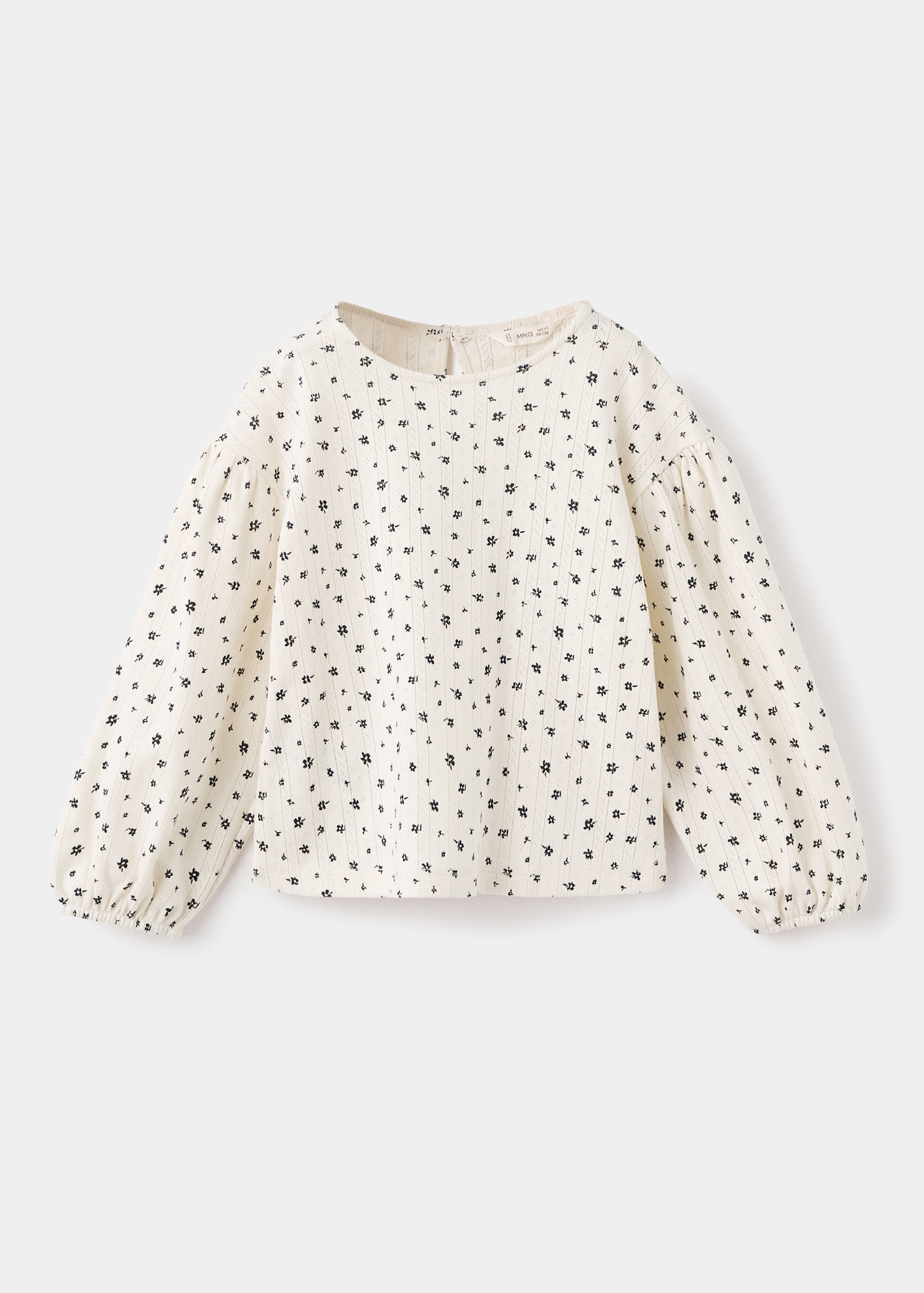 Ribbed floral tee - Article without model