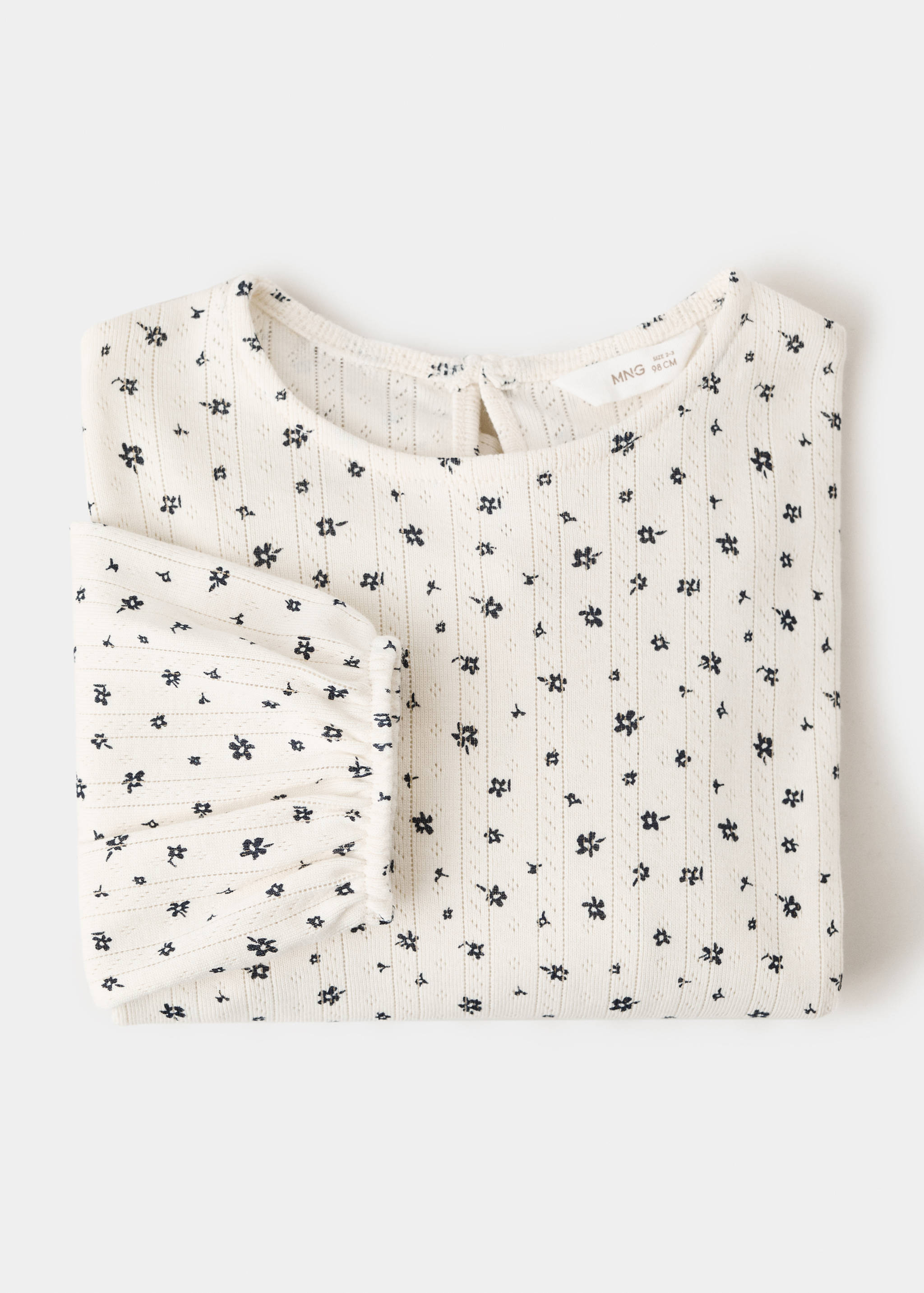 Ribbed floral tee - Details of the article 0