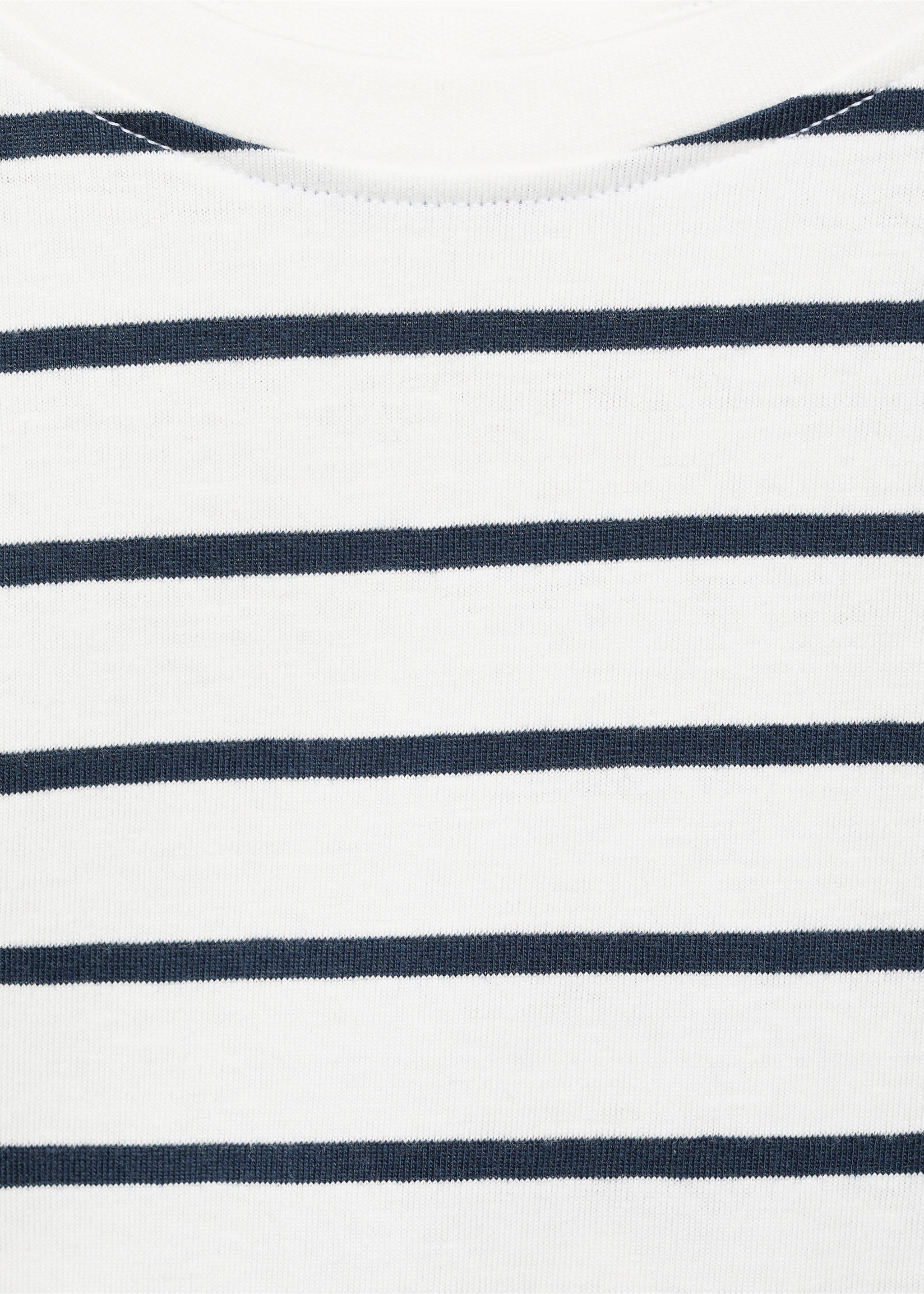 T-shirt essentiel rayé - Détail de l'article 8, Bleu marine. Ref: 17005177-00.