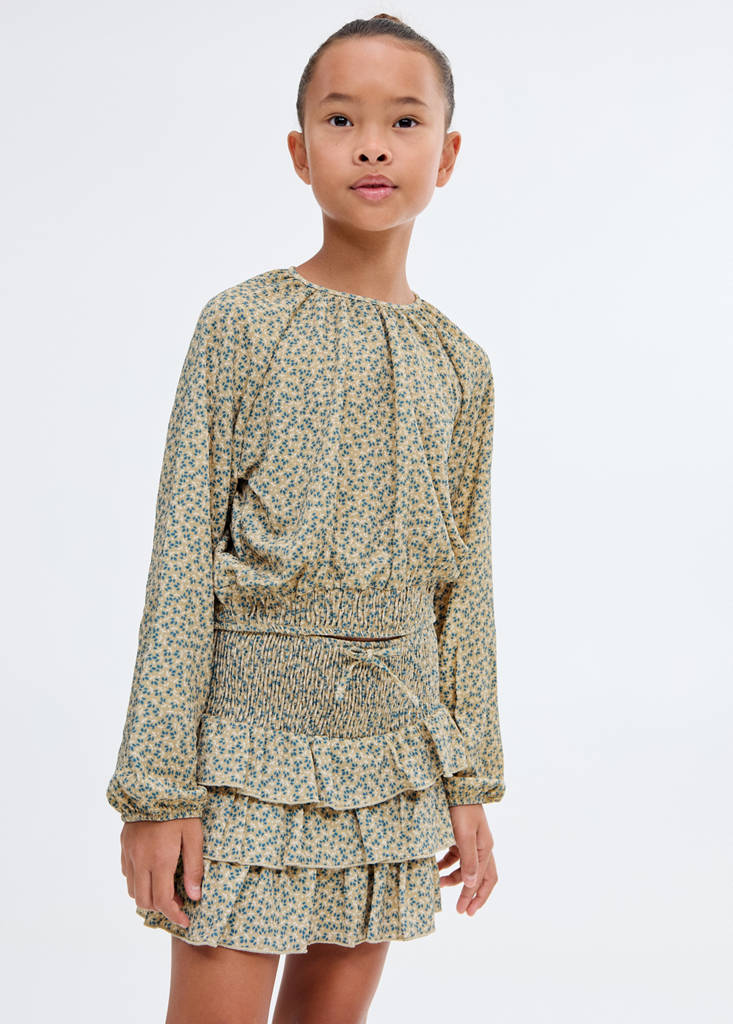 Floral print blouse — Green