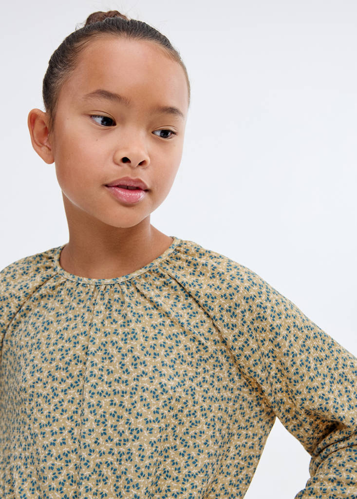 Floral print blouse — Green