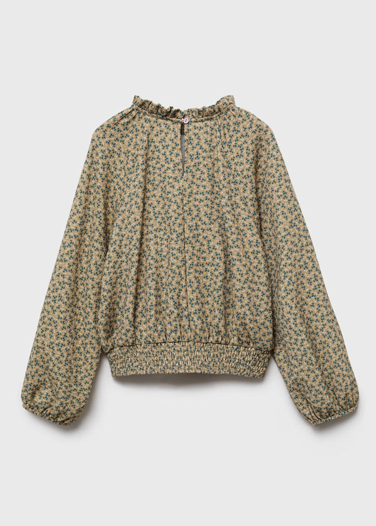 Floral print blouse — Green