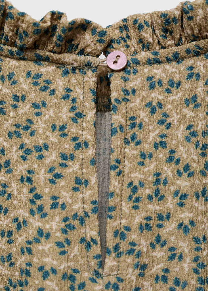 Floral print blouse — Green