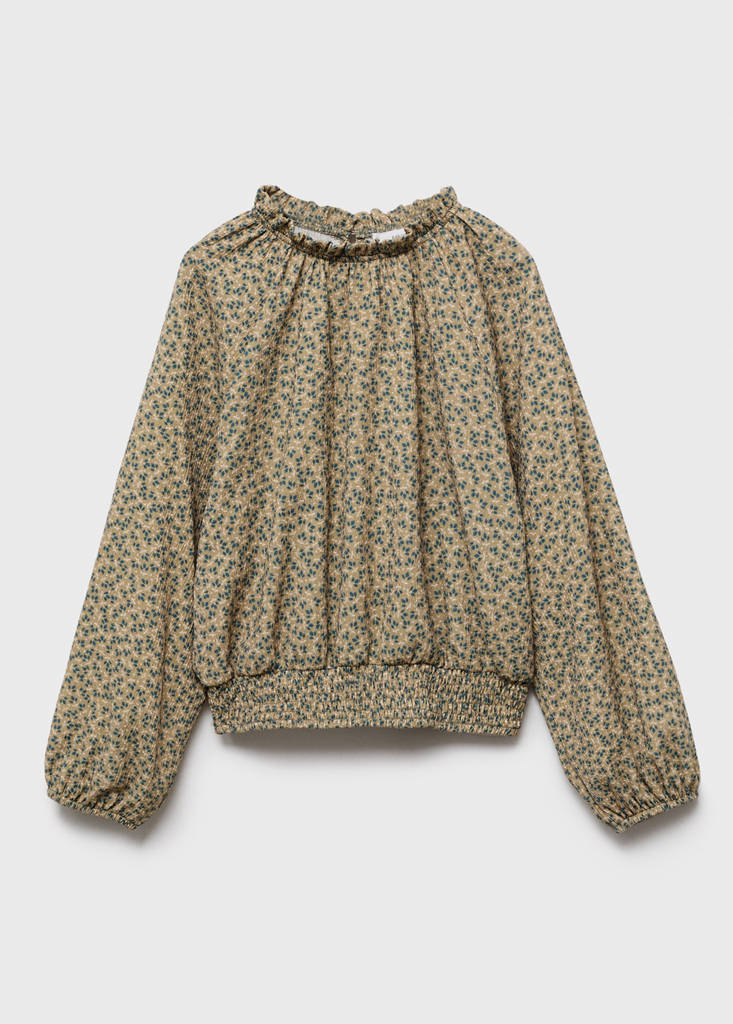 Floral print blouse — Green