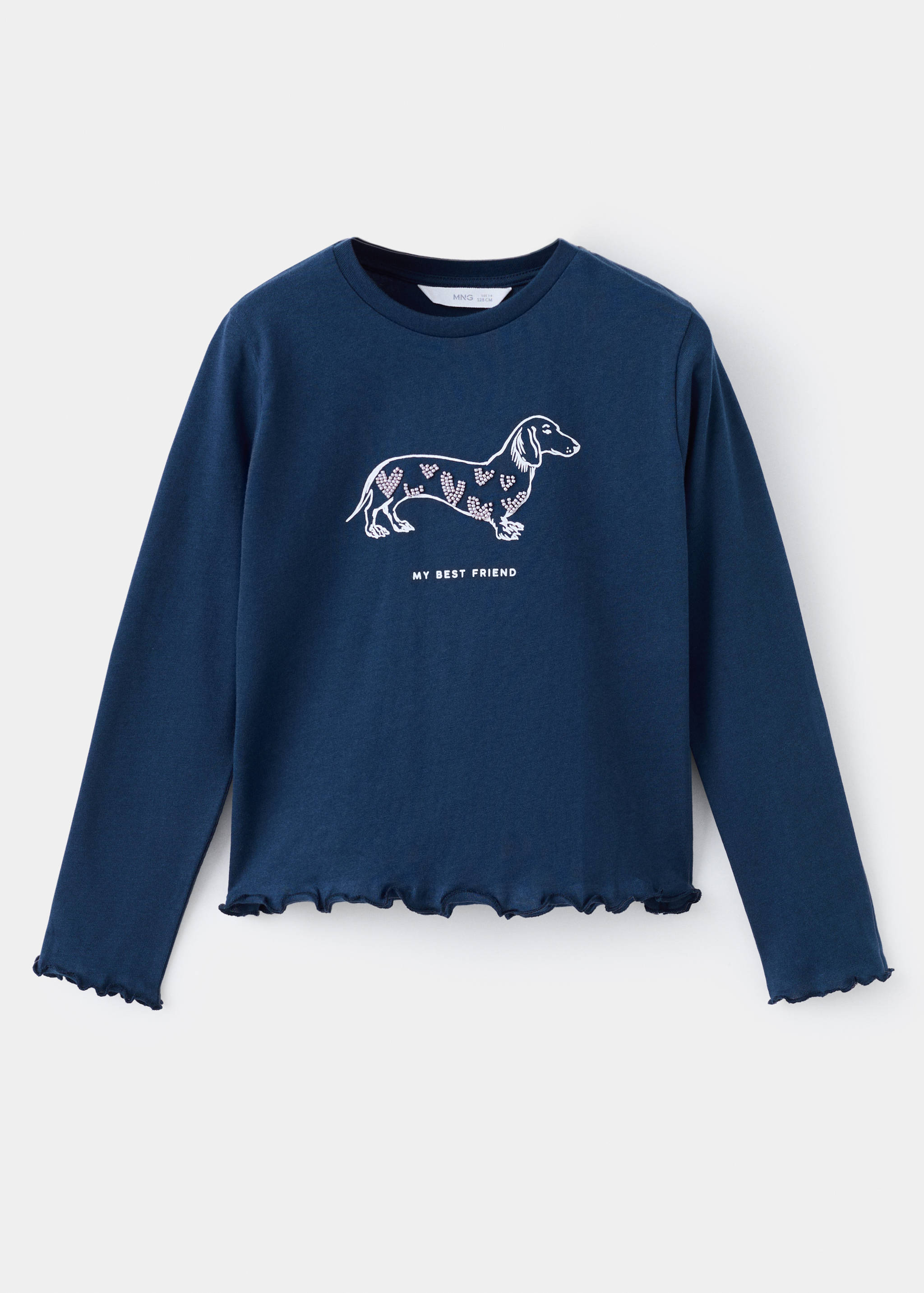 Beaded embroidery T-shirt - Article without model