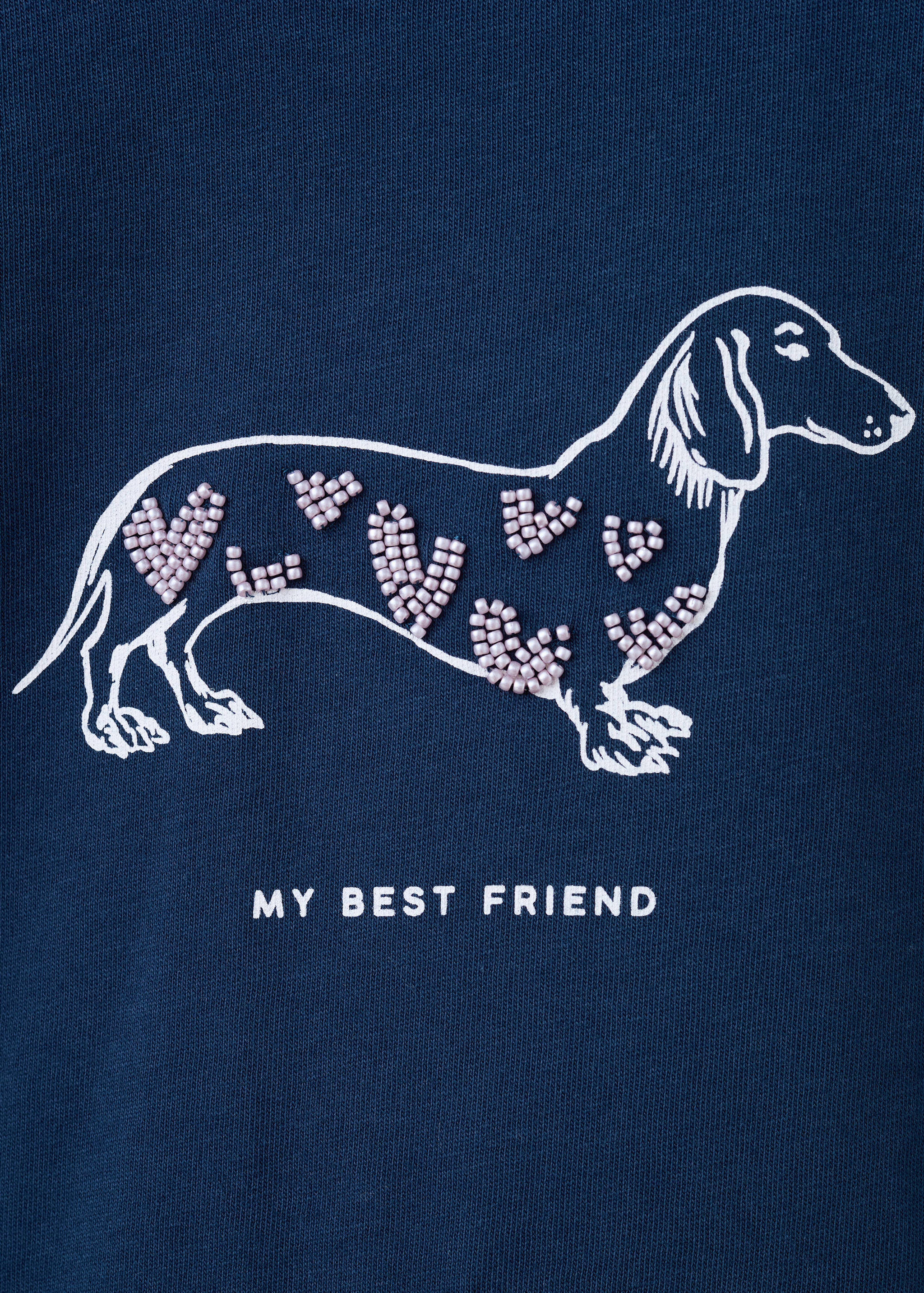 Beaded embroidery T-shirt - Details of the article 0