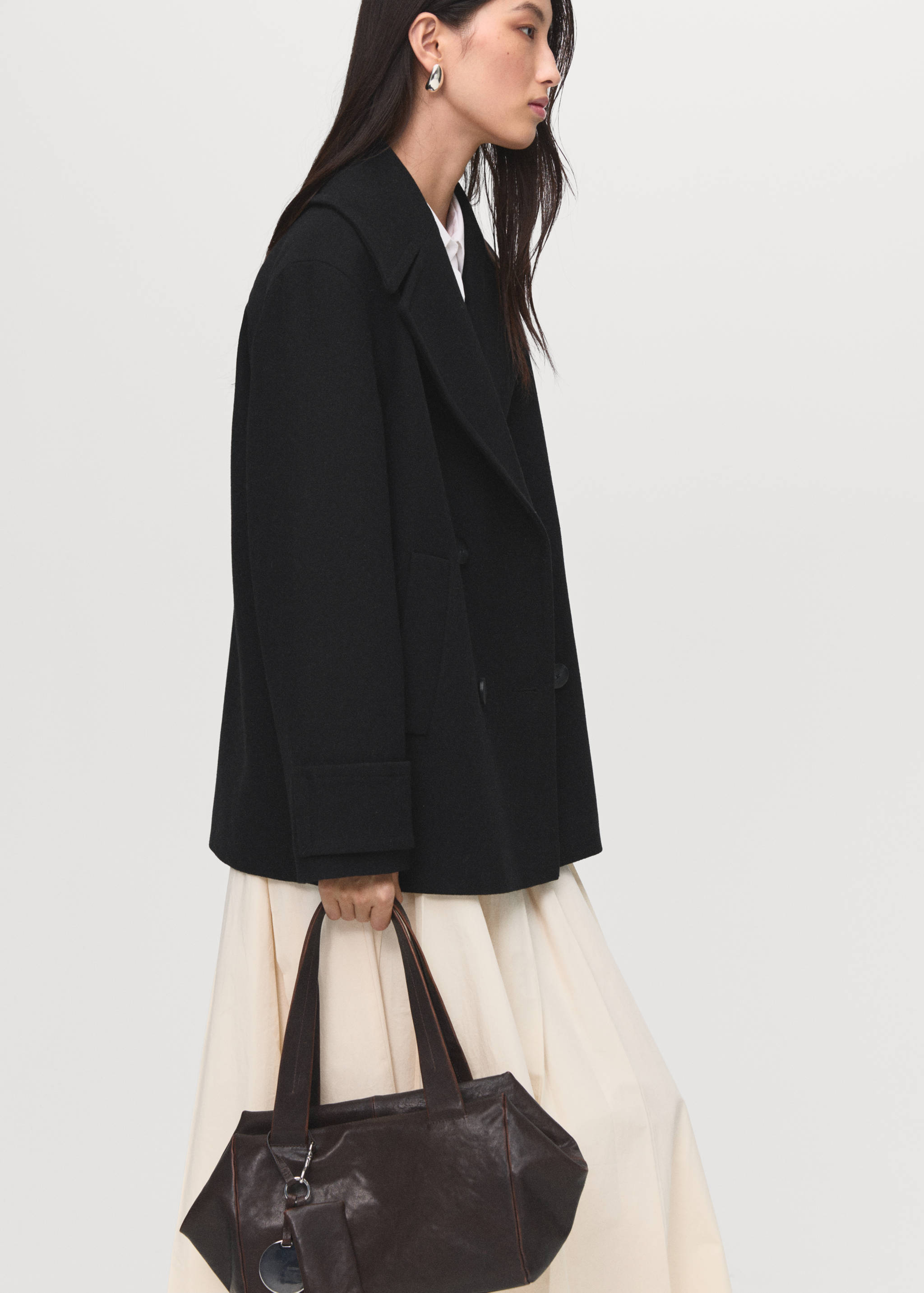 Double-breasted wool-blend coat - Details of the article 6