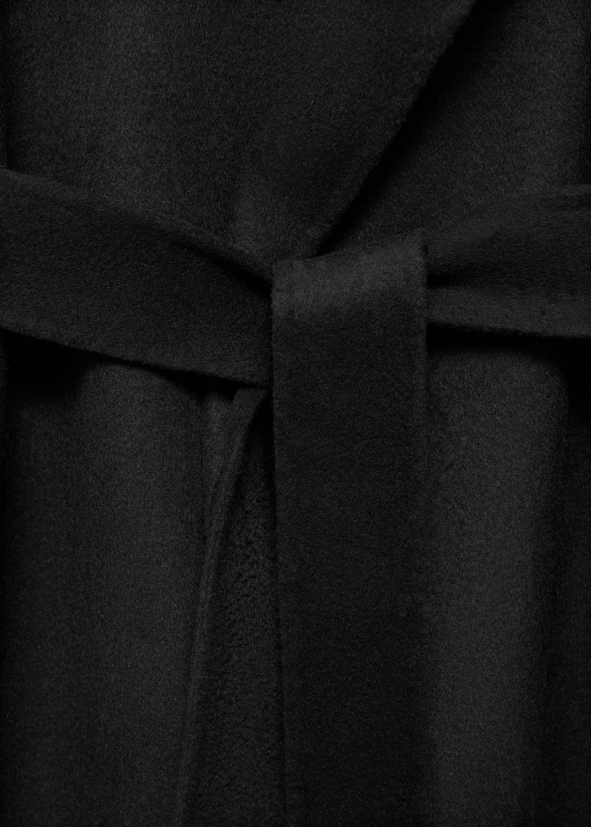 Handmade wool coat with belt - Details of the article 8