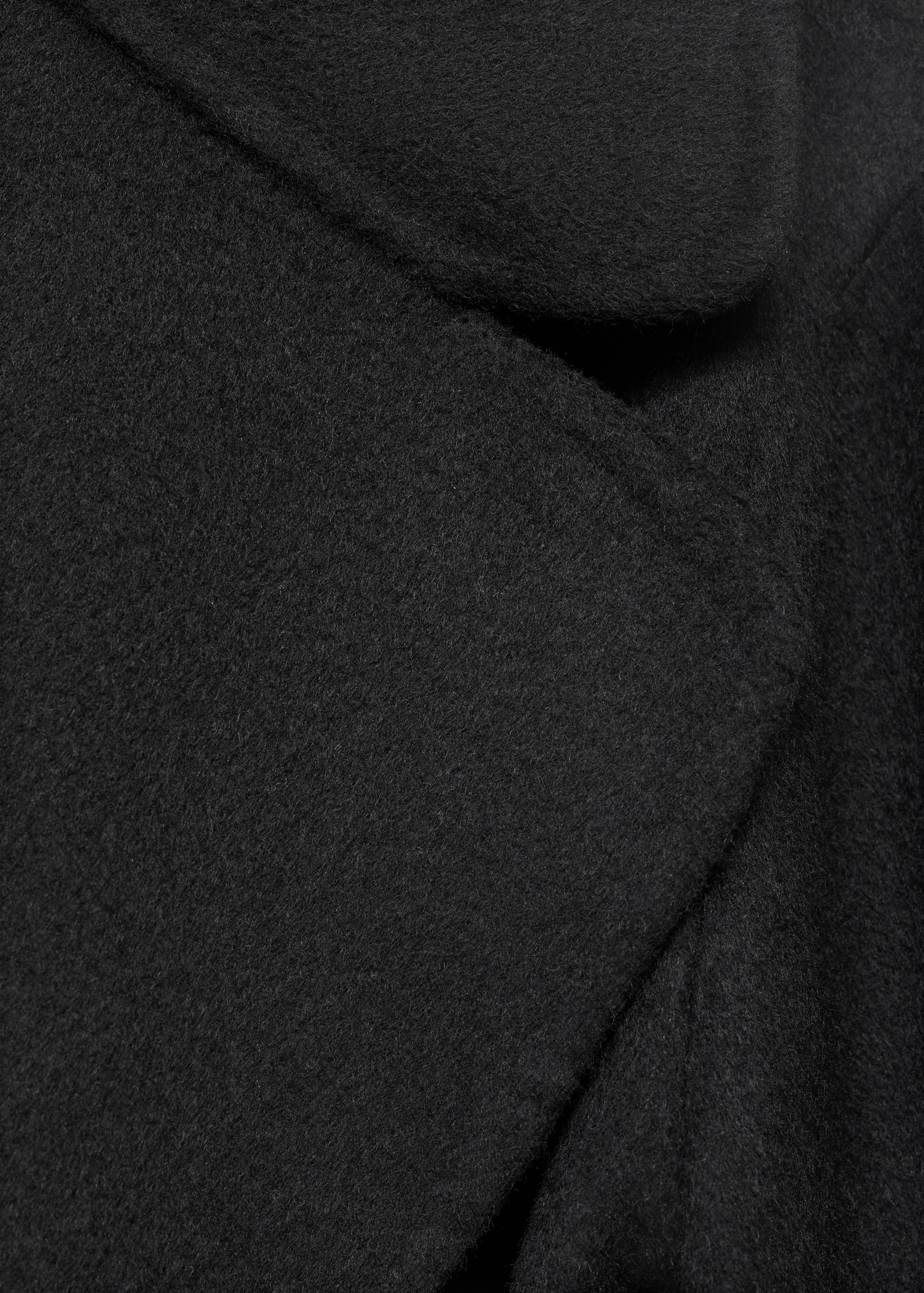 Handmade wool coat with belt - Details of the article 0