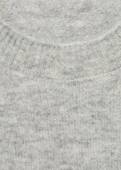 Knit embroidered sweater — Medium Heather Grey 7