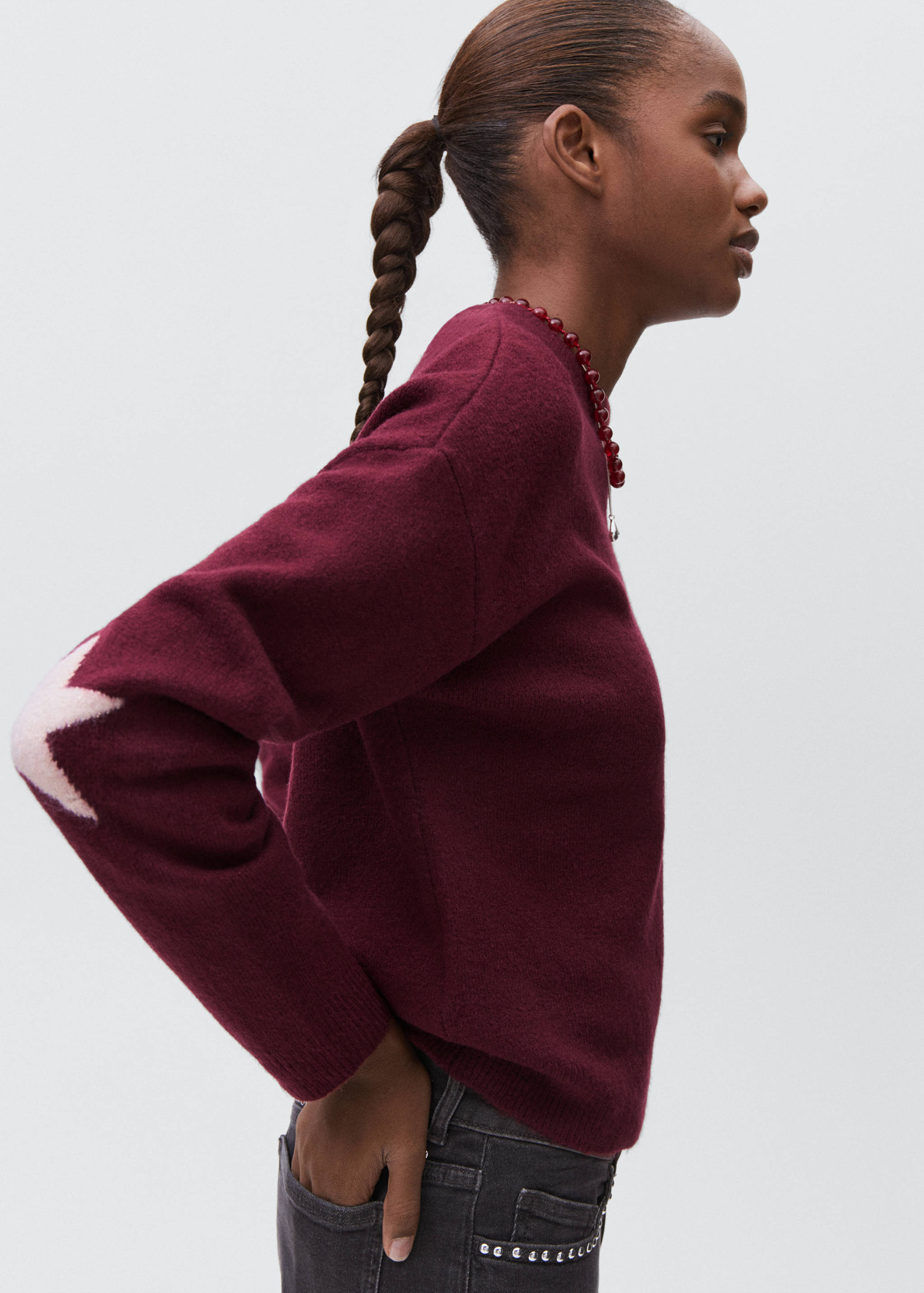 Star knitted sweater - Details of the article 2