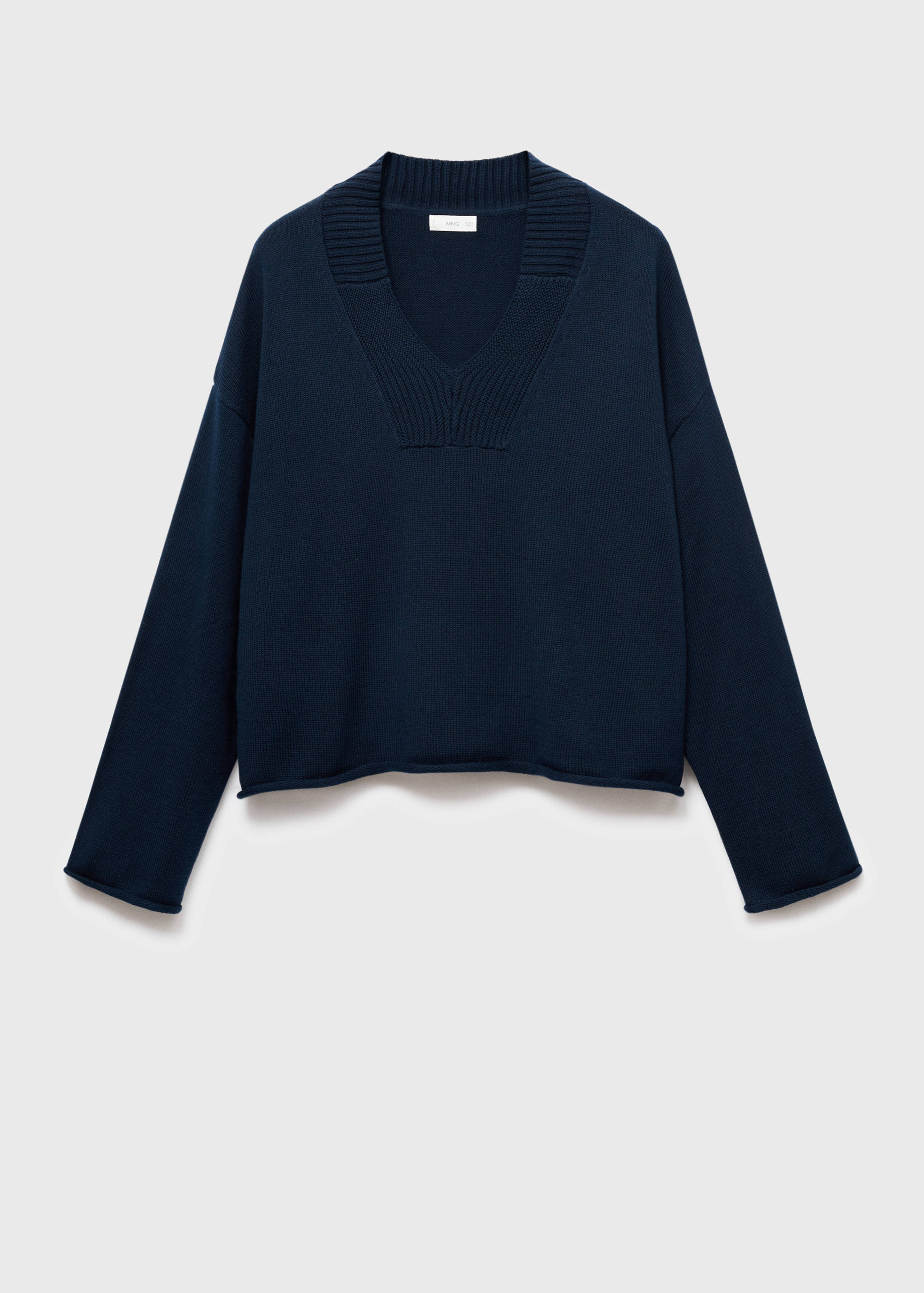 V-neck knit sweater - Article without model
