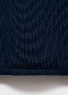V-neck knit sweater — Navy 6