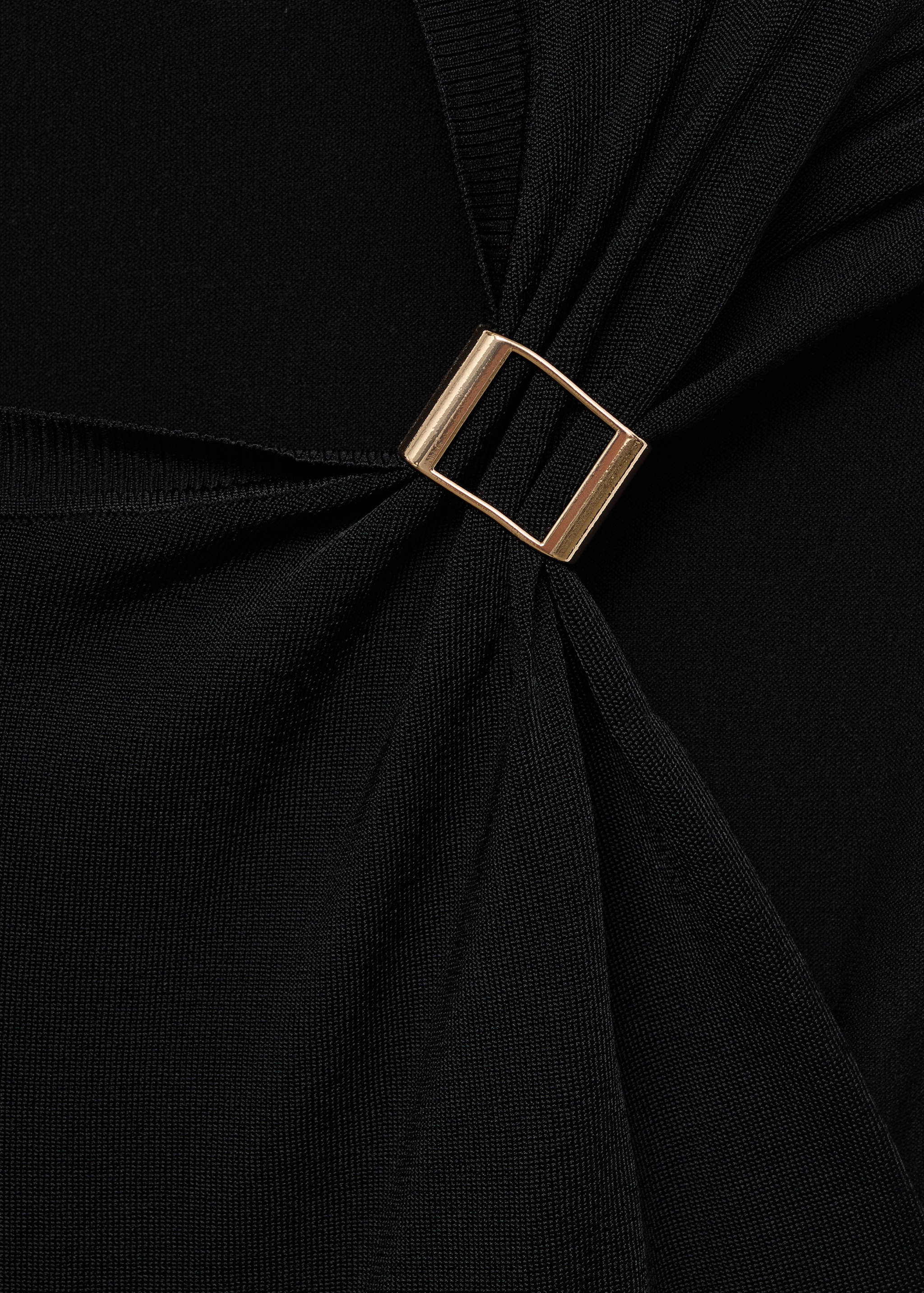 Short-sleeved sweater with metallic detail - Details of the article 8