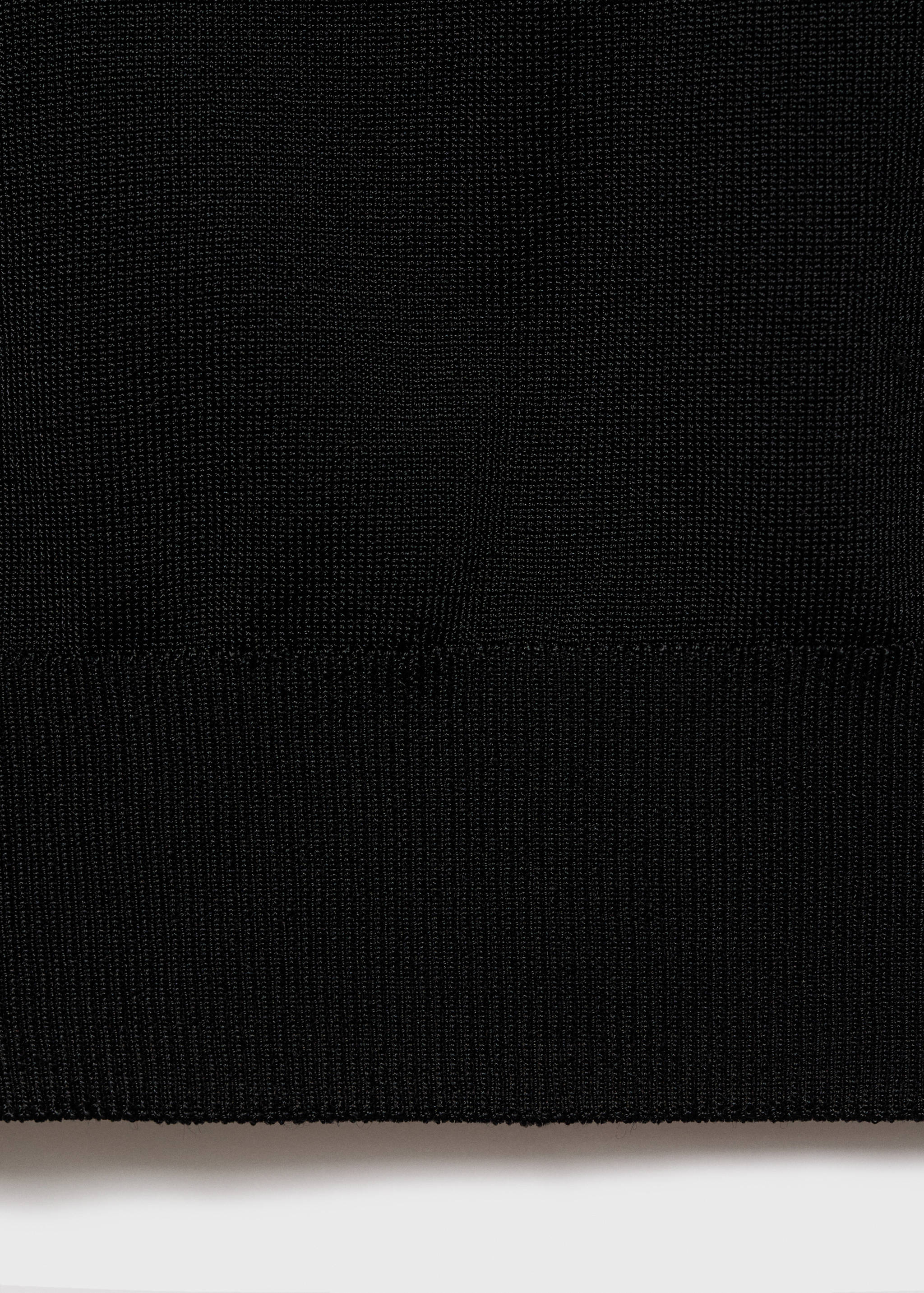 Short-sleeved sweater with metallic detail - Details of the article 0