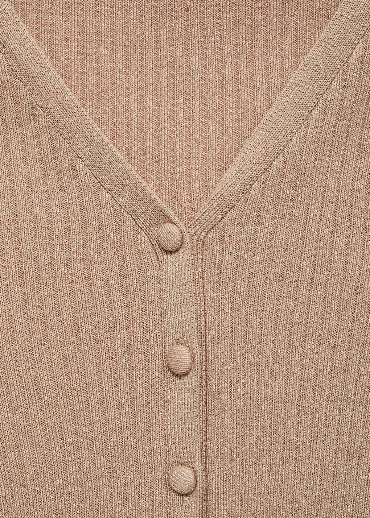 V-neck ribbed knit sweater — Light/Pastel Grey